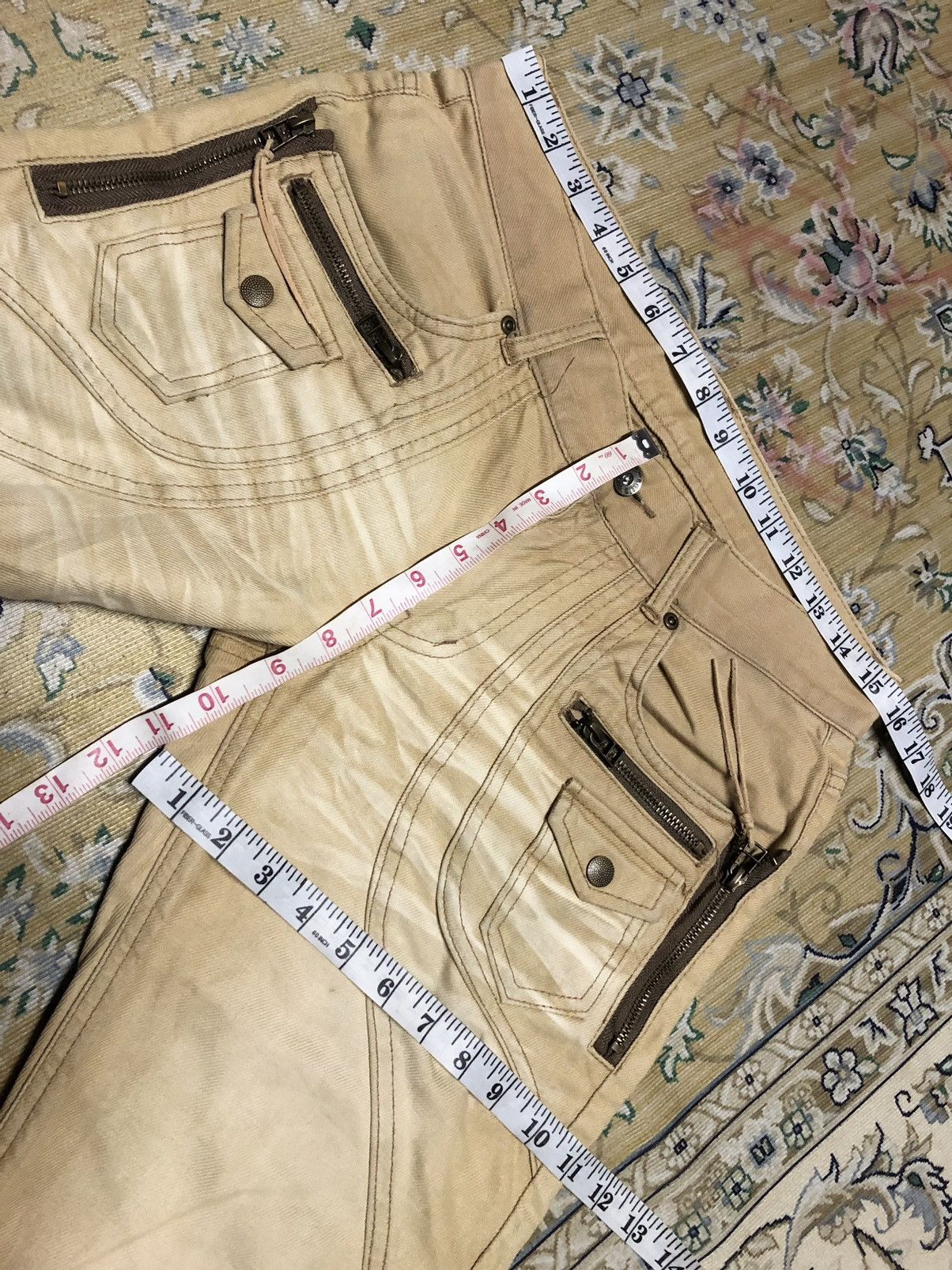 Japanese Brand FLARED⚡️⚡️SEMANTIC DESIGN ZIPPER MULTIPOCKET PANTS Size US 31 - 7 Thumbnail