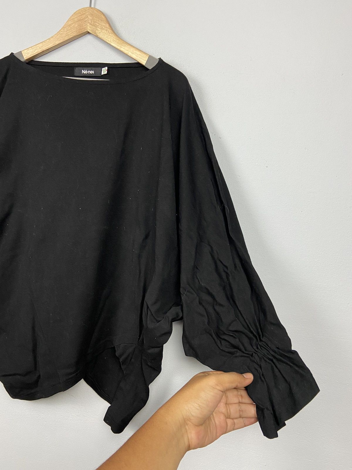 Issey Miyake × Japanese Brand × Ne-Net Collection 💥 Ne-Net Japanese Brand Split Bat Wing Shirt Size XS / US 0-2 / IT 36-38 - 3 Thumbnail