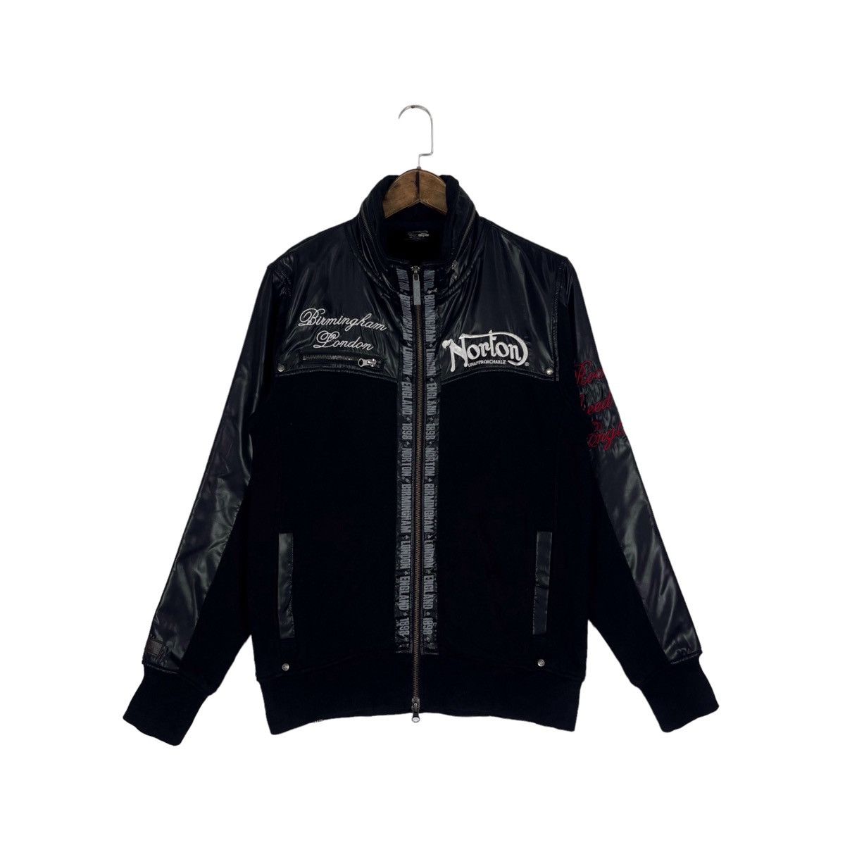 Norton Motorcycle Full Zip Sweater Jacket