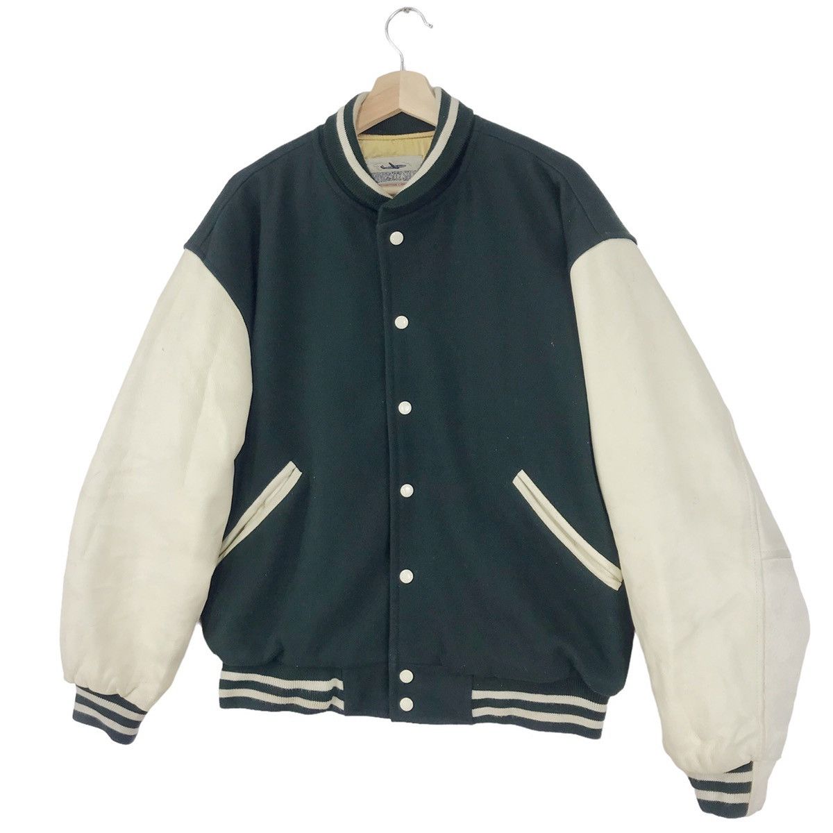 Vintage Vintage 90’s University Shop Varsity Letterman Jacket Size US L / EU 52-54 / 3 - 4 Thumbnail