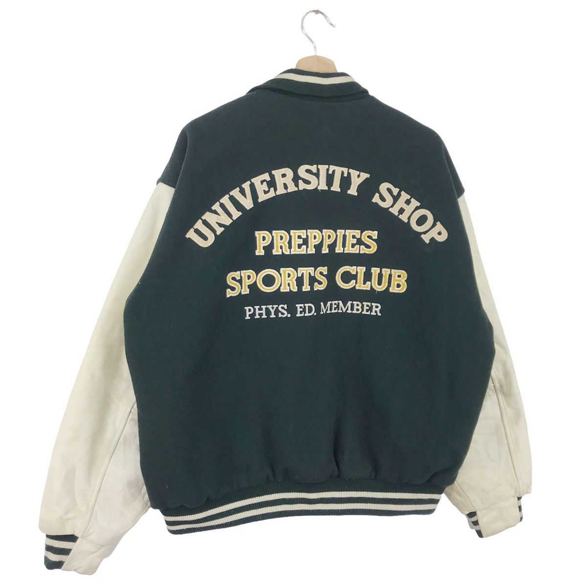 Vintage Vintage 90’s University Shop Varsity Letterman Jacket Size US L / EU 52-54 / 3 - 5 Thumbnail