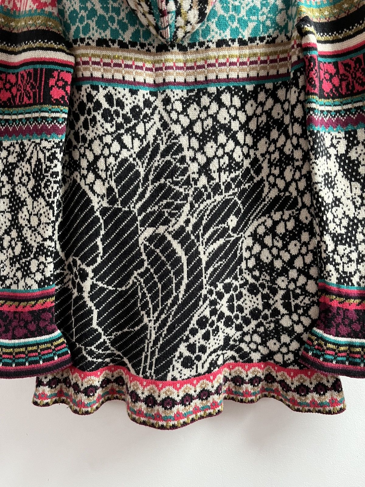 Other Vintage Y2K IVKO Floral Knit Cardigan Hoodie Size M / US 6-8 / IT 42-44 - 19 Thumbnail