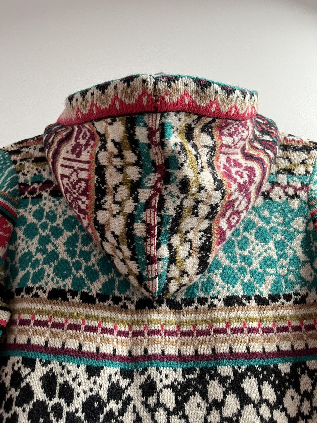 Other Vintage Y2K IVKO Floral Knit Cardigan Hoodie Size M / US 6-8 / IT 42-44 - 20 Thumbnail