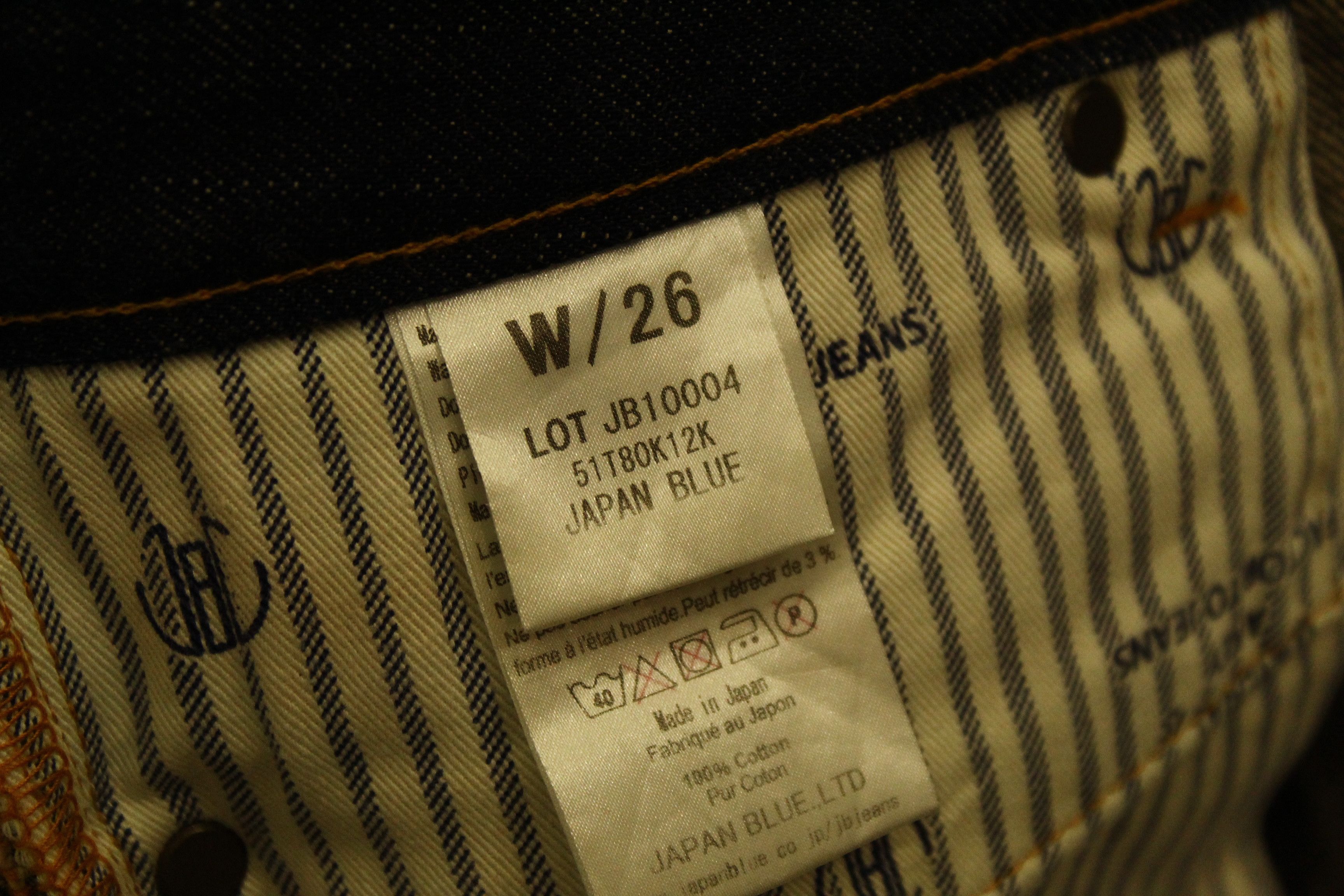 Blue Blue Japan Japan Blue Slim Fit 14oz Selvedge Raw Denim LOT JB10004 Size US 28 / EU 44 - 7 Thumbnail