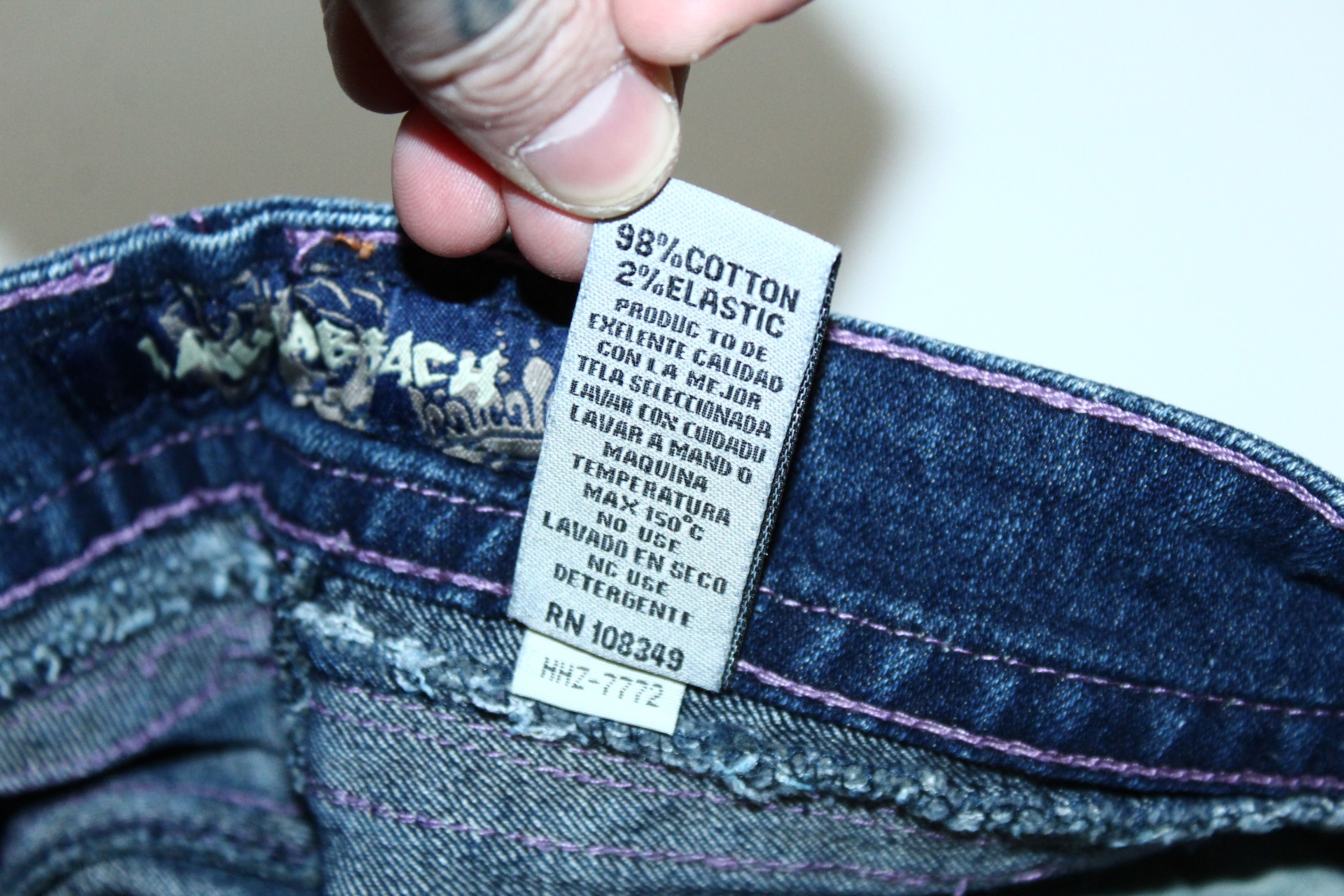 True Religion VTG Laguna Beach Jeans straight leg Distressed washed denim Size 27" / US 4 / IT 40 - 9 Thumbnail