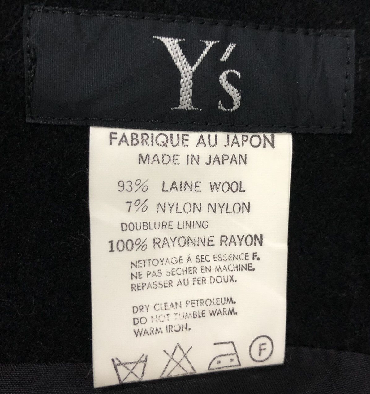 Yohji Yamamoto Y's by Yohji Yamamoto Wool Sleeveless Coat (YH-D13-103) Size US S / EU 44-46 / 1 - 7 Thumbnail