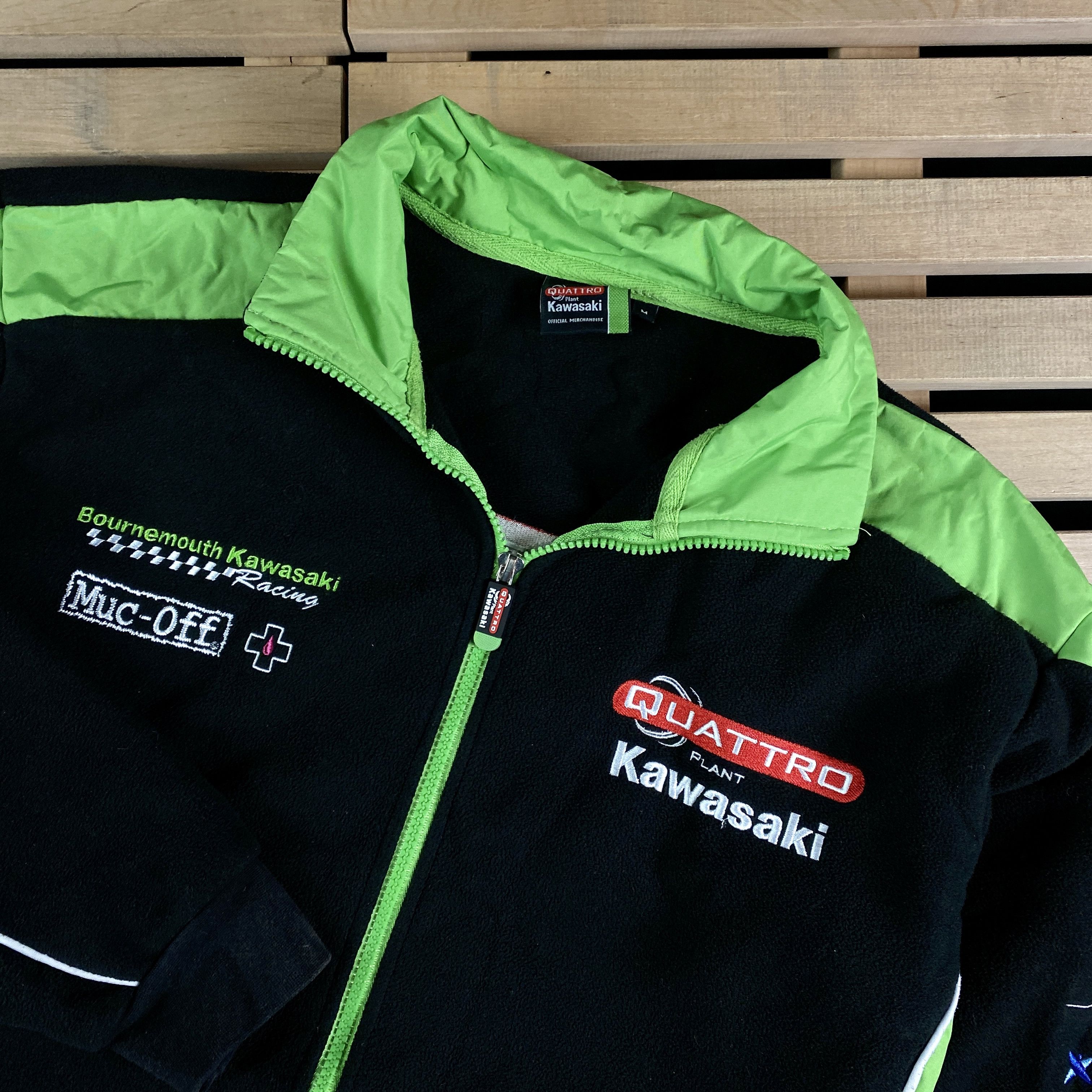 Other Mens Fleece Bomber Jacket Kawasaki Size M Size US M / EU 48-50 / 2 - 2 Thumbnail