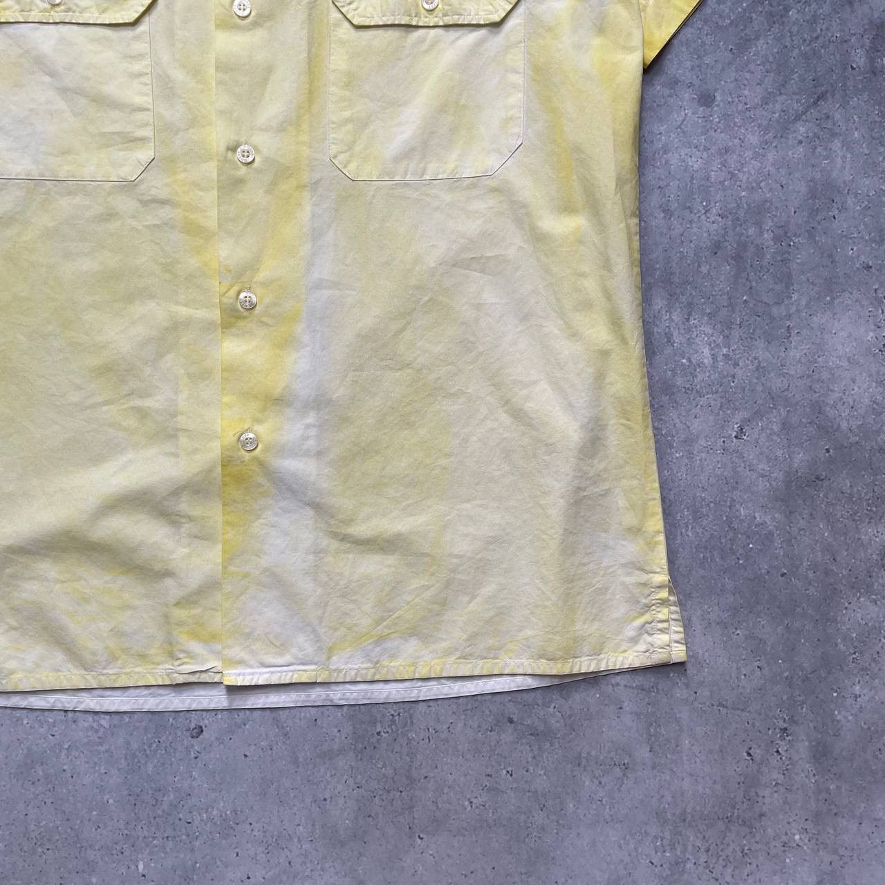 Guess Vintage Guess USA Garment Dyed Button Up Shirt Yellow Size M Size US M / EU 48-50 / 2 - 16 Thumbnail