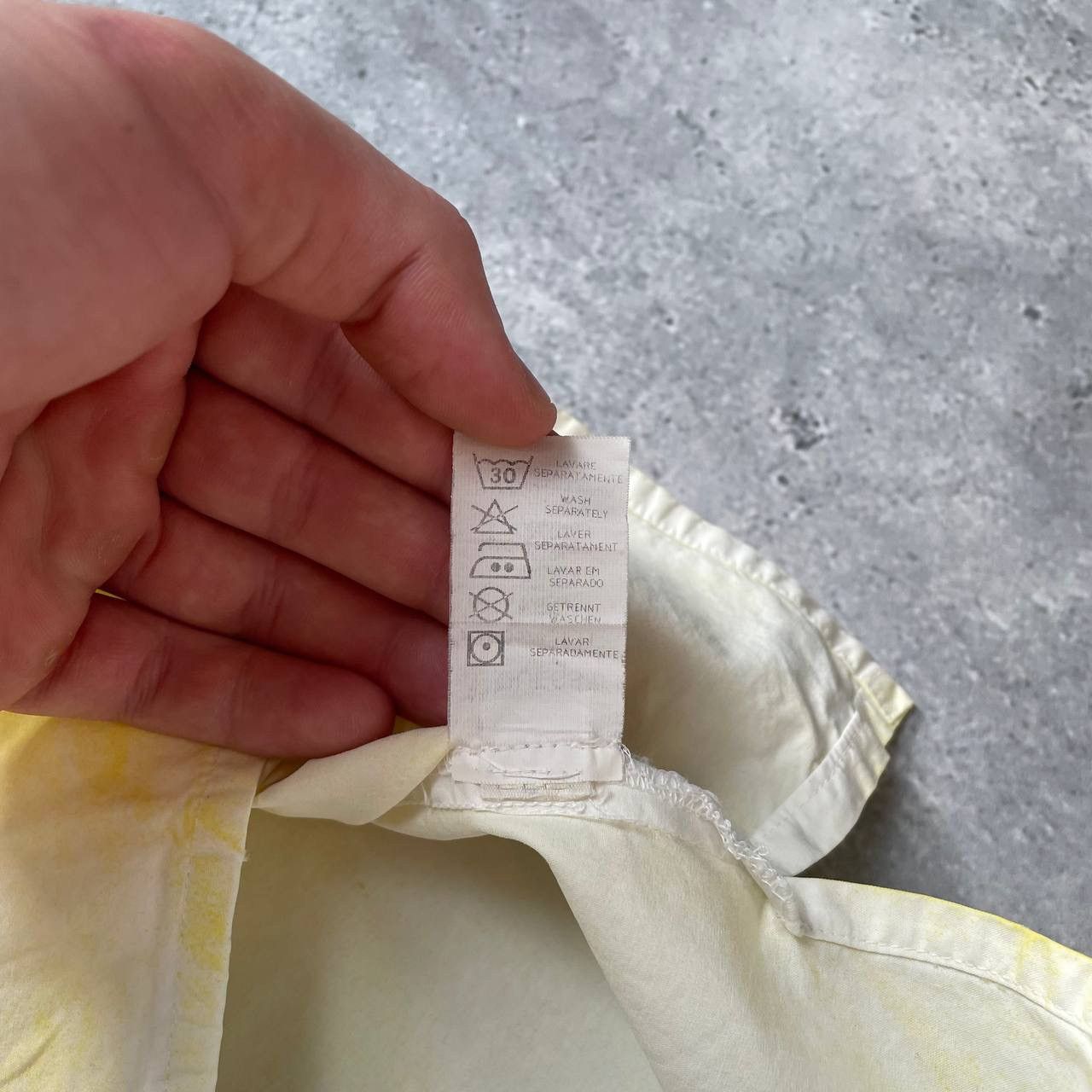 Guess Vintage Guess USA Garment Dyed Button Up Shirt Yellow Size M Size US M / EU 48-50 / 2 - 6 Thumbnail