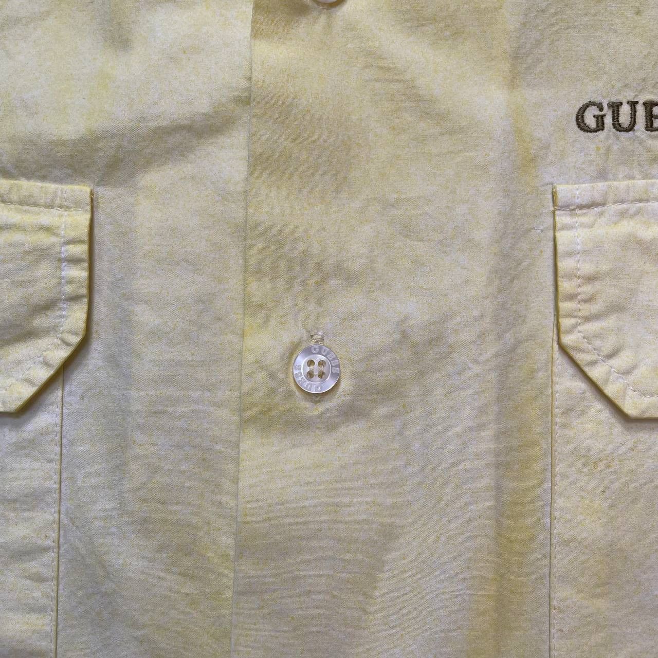 Guess Vintage Guess USA Garment Dyed Button Up Shirt Yellow Size M Size US M / EU 48-50 / 2 - 7 Thumbnail