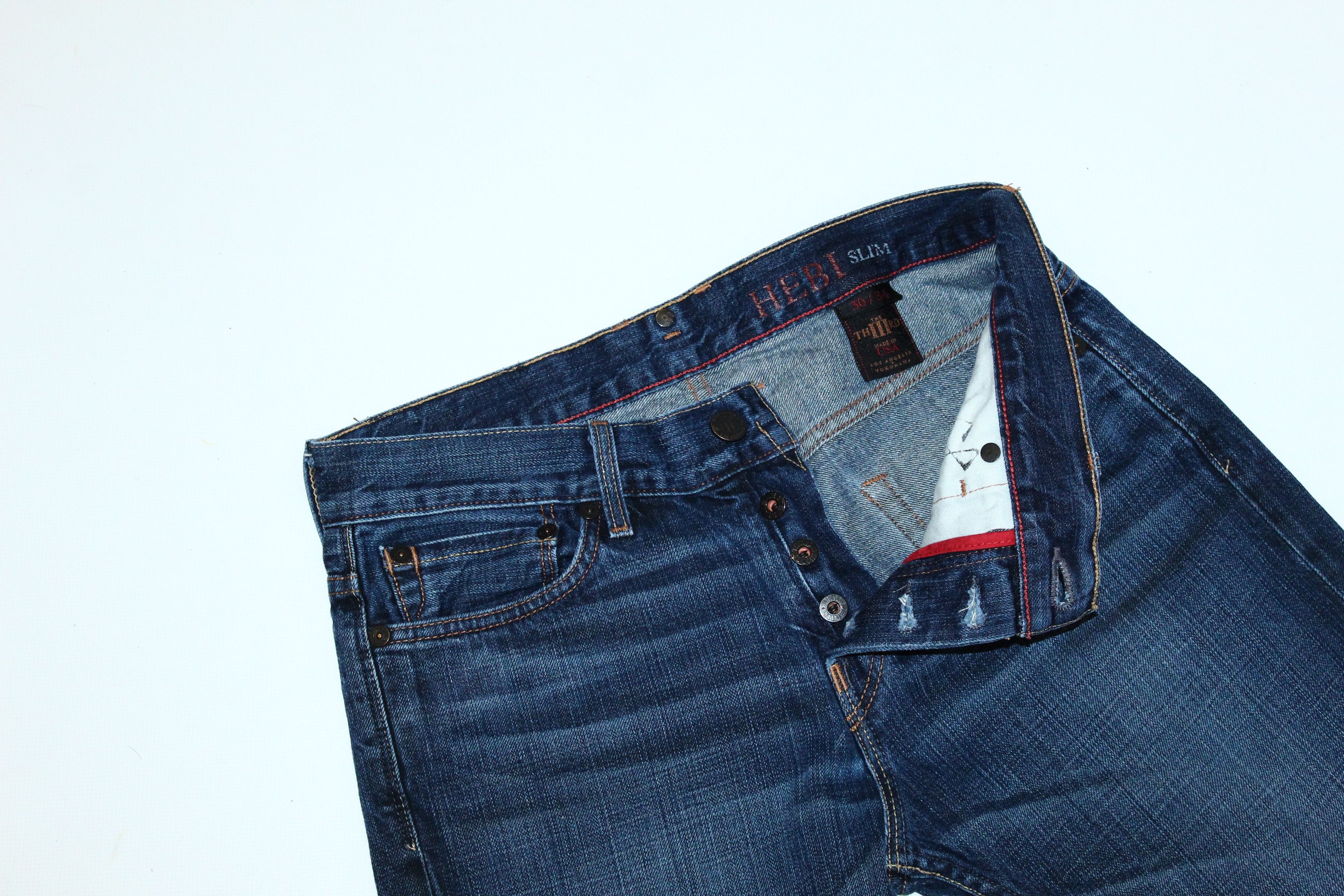 Japanese Brand Horiyoshi The Third x Yokohama L.A. Slim Fit Gradient Denim Size US 30 / EU 46 - 2 Thumbnail