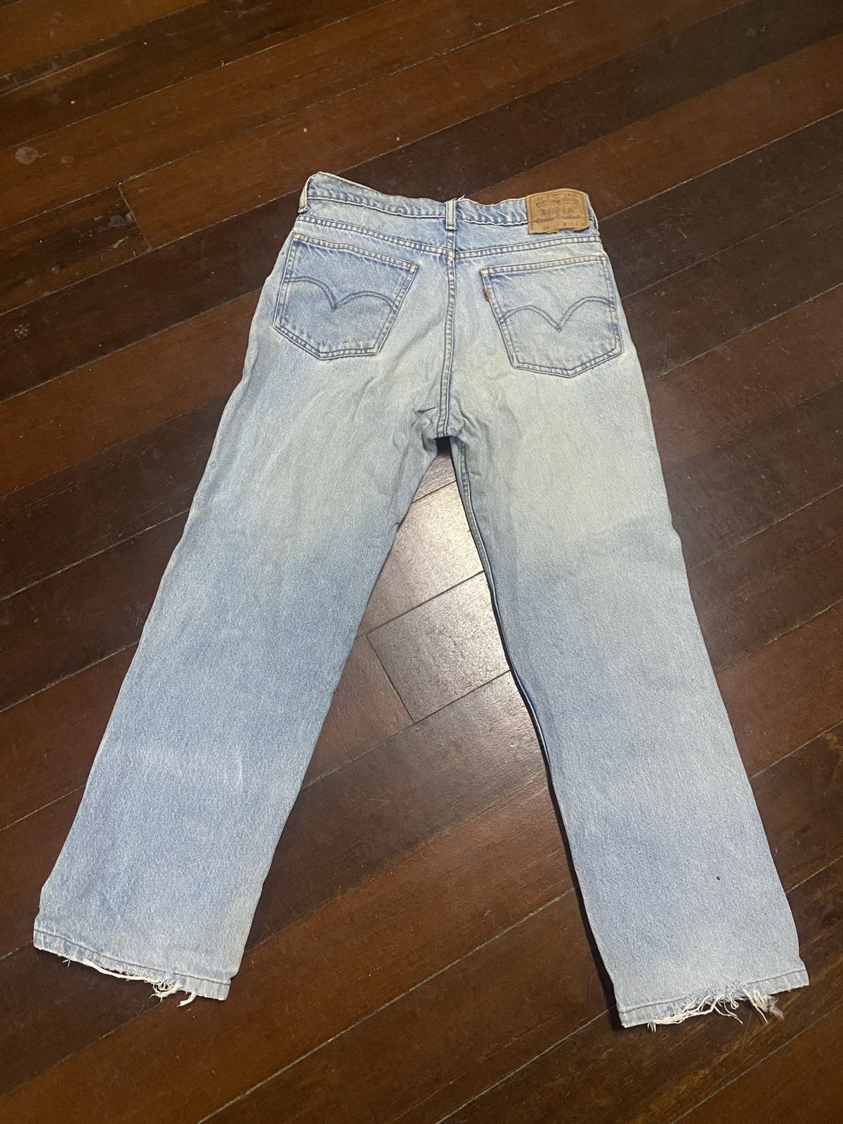 Rare vintage LEVIS JEANS DISTRESSED SUN FADED