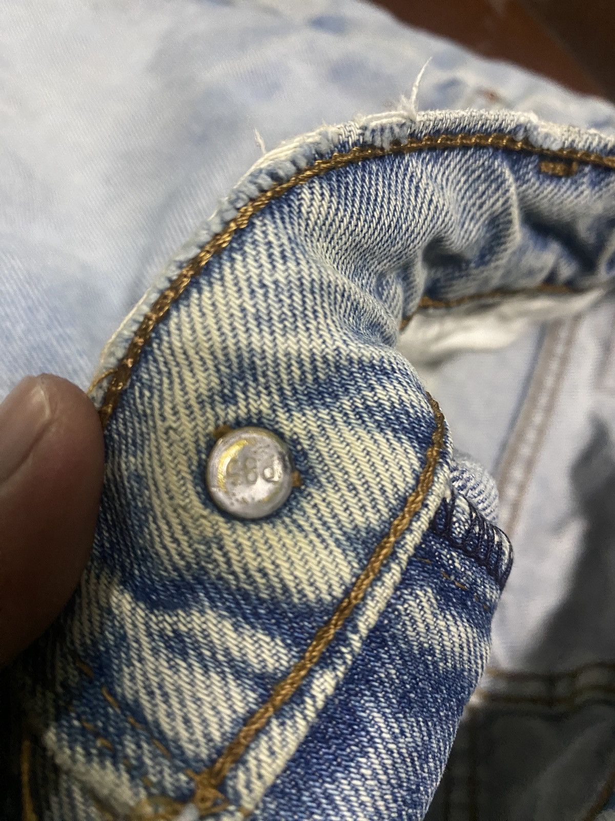 Rare vintage LEVIS JEANS DISTRESSED SUN FADED
