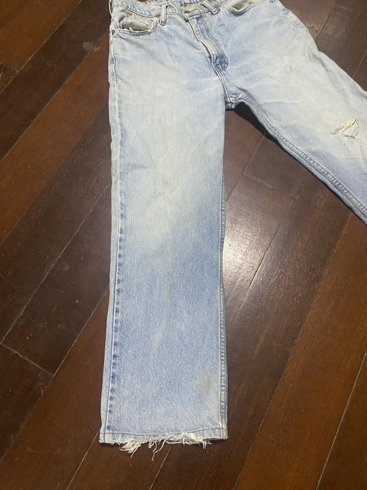 Rare vintage LEVIS JEANS DISTRESSED SUN FADED