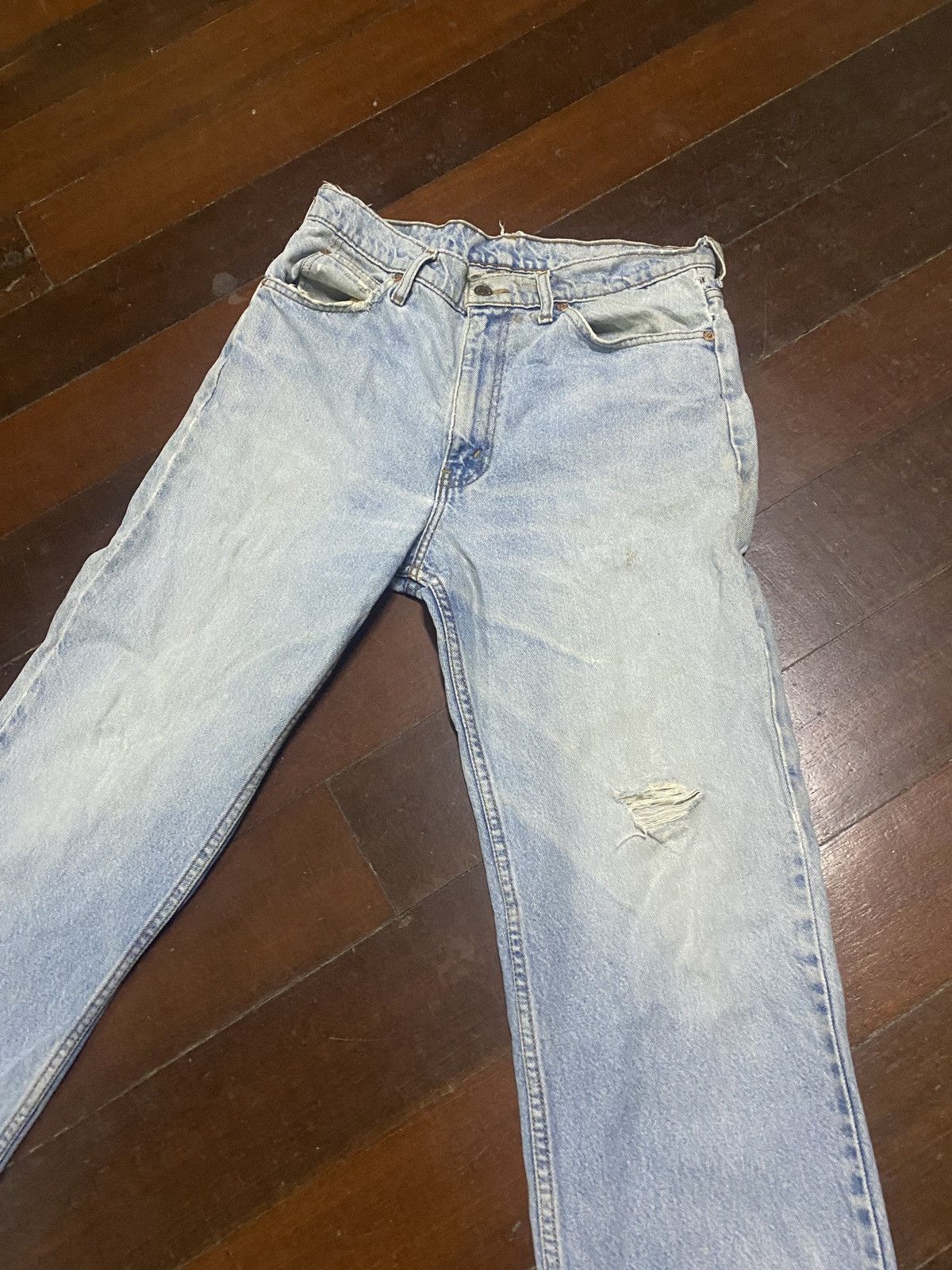 Rare vintage LEVIS JEANS DISTRESSED SUN FADED