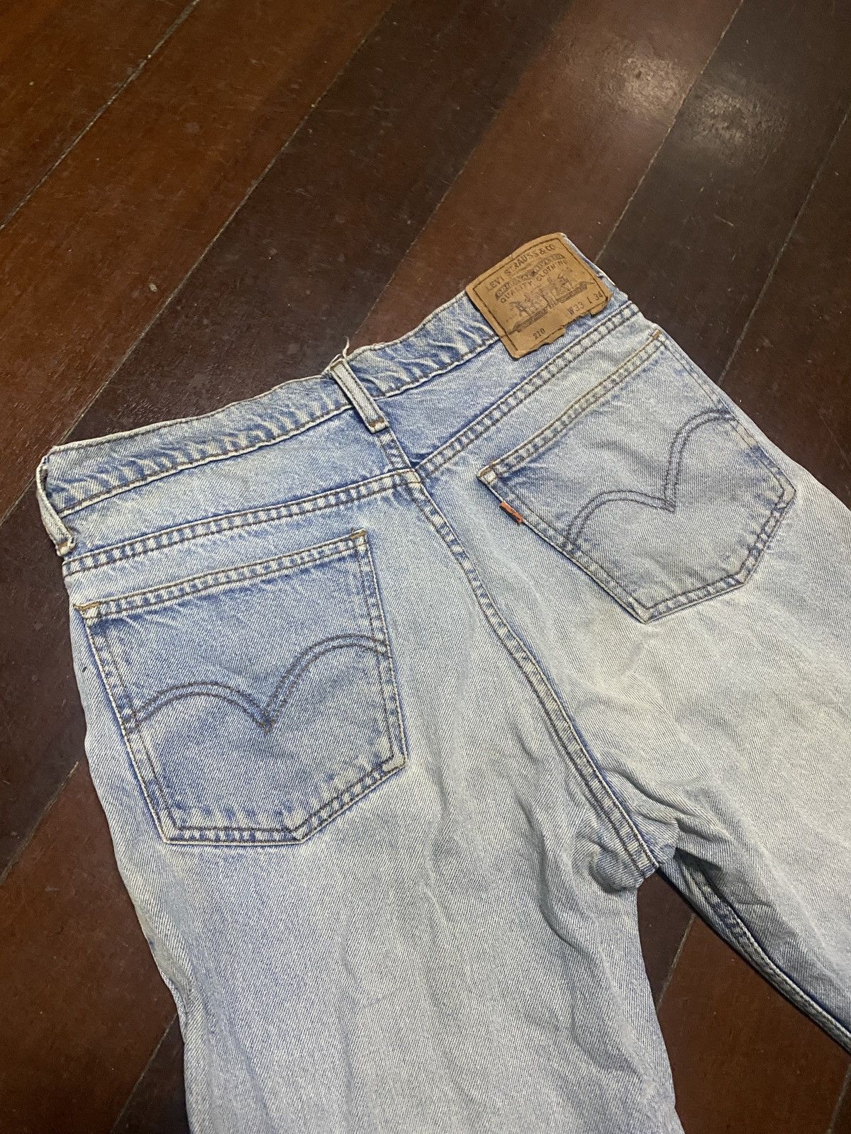 Rare vintage LEVIS JEANS DISTRESSED SUN FADED