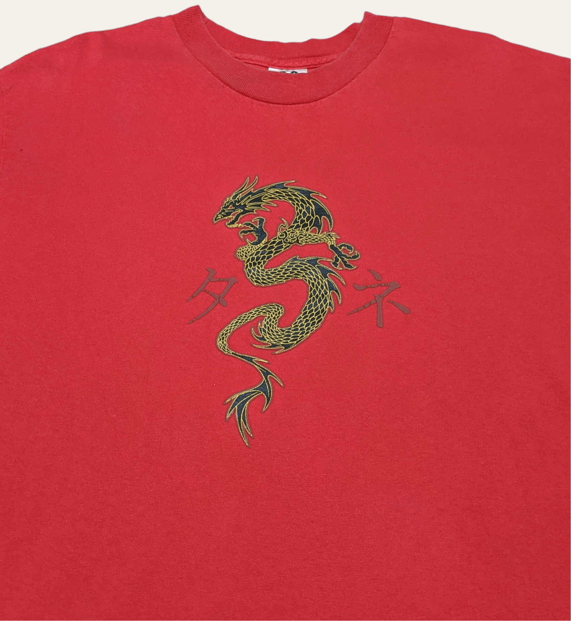 Stussy × Vintage Vintage 90s Japanese Dragon Samurai Artwork T shirt Size US L / EU 52-54 / 3 - 1 Thumbnail