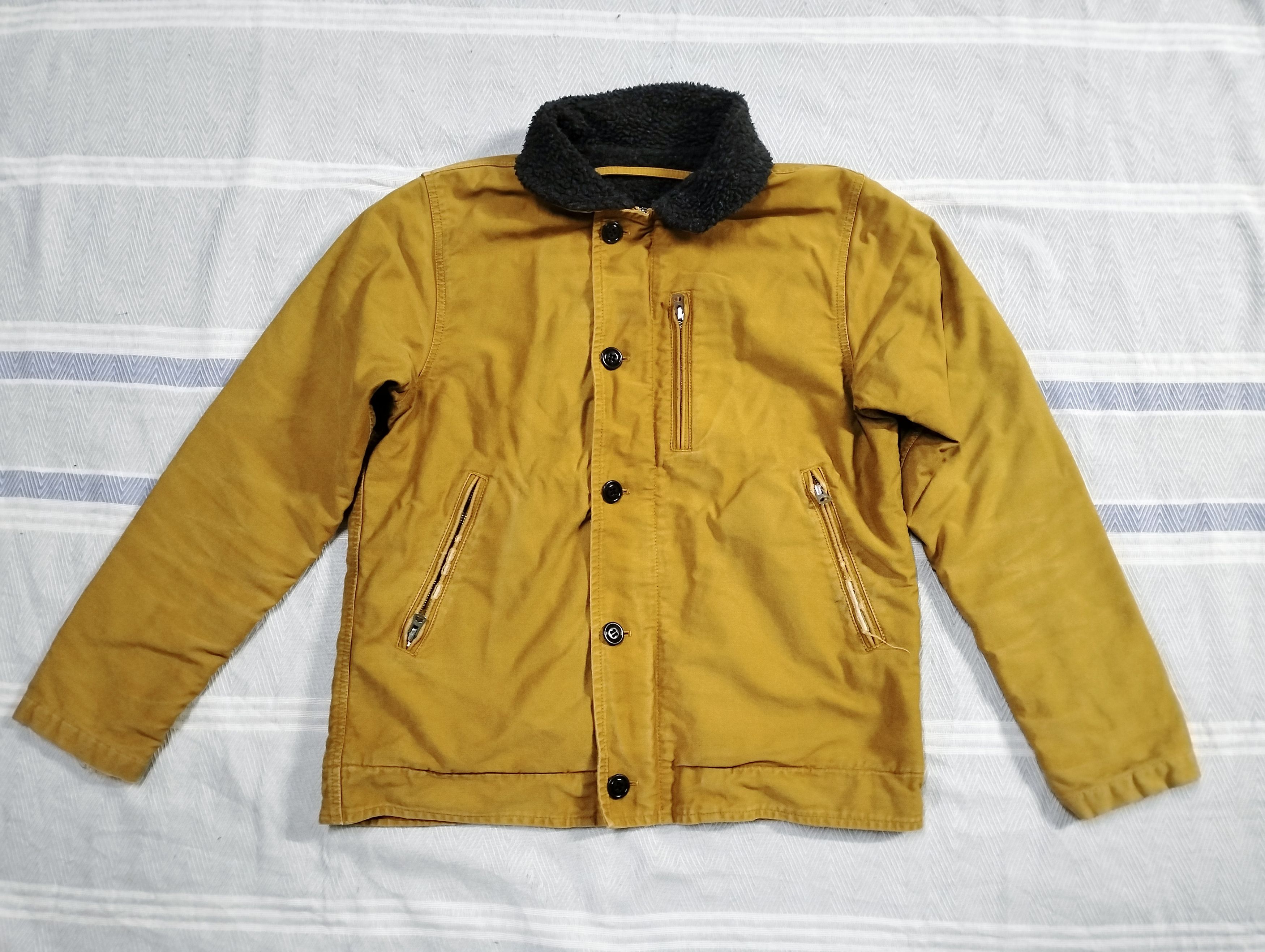 Vintage Omnigod Sherpa Lining Jacket Distressed