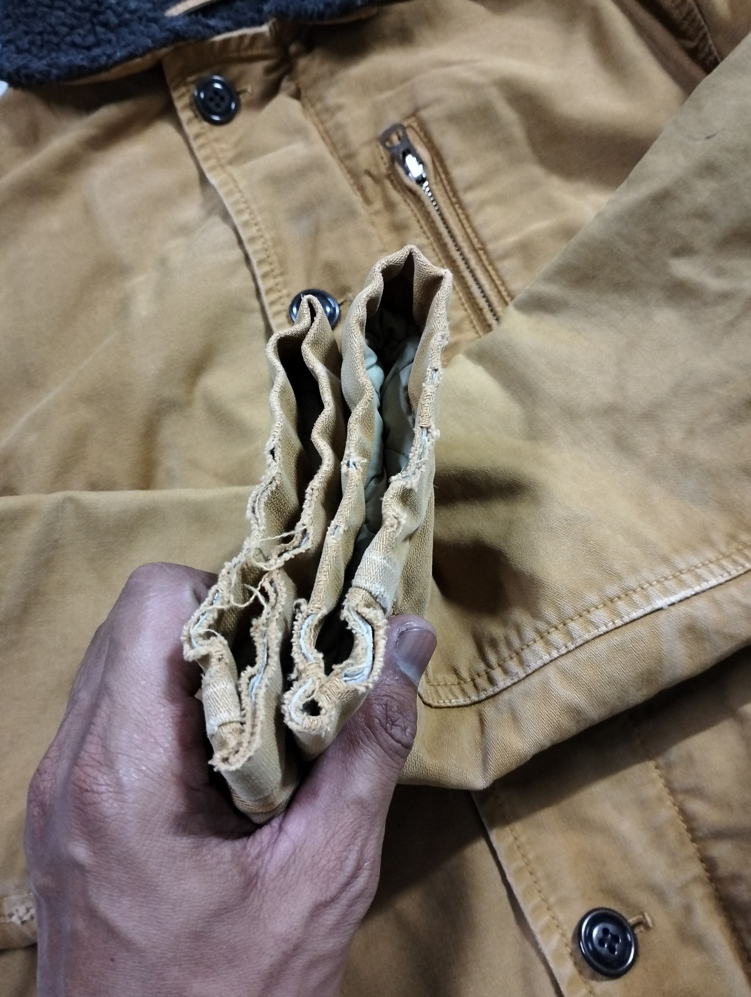OMNIGOD Vintage Omnigod Sherpa Lining Jacket Distressed Size US M / EU 48-50 / 2 - 14 Thumbnail