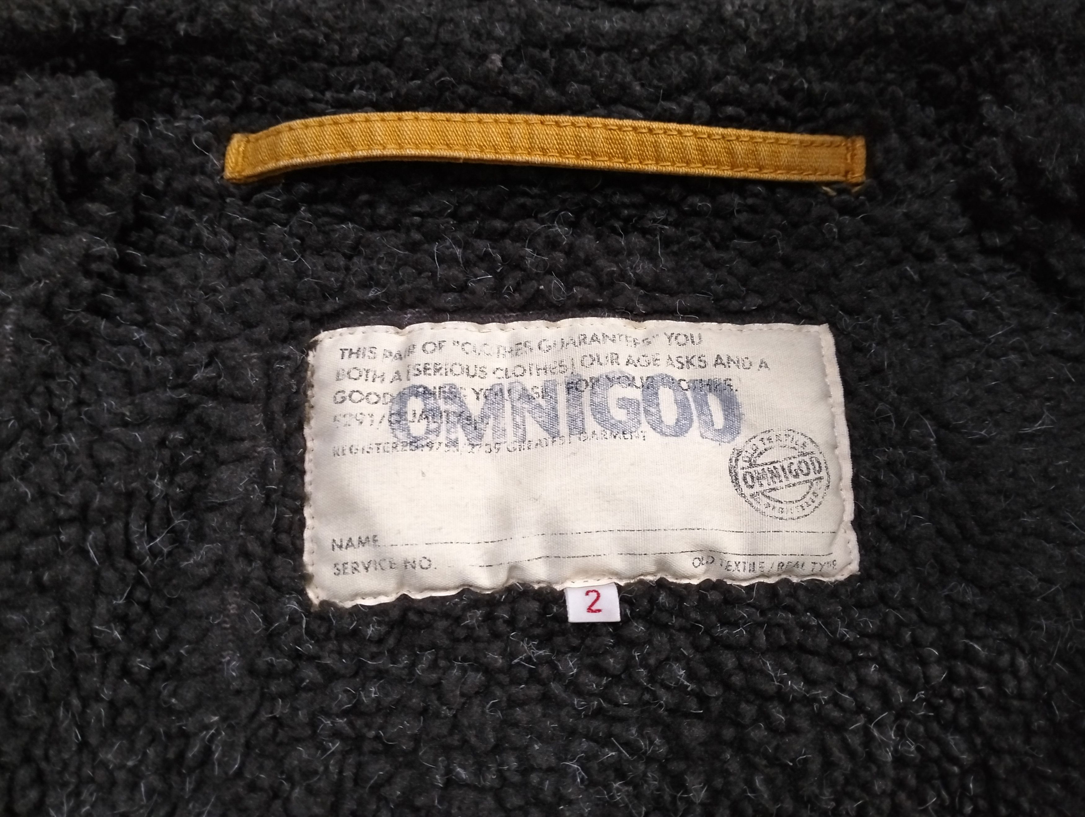 OMNIGOD Vintage Omnigod Sherpa Lining Jacket Distressed Size US M / EU 48-50 / 2 - 23 Thumbnail