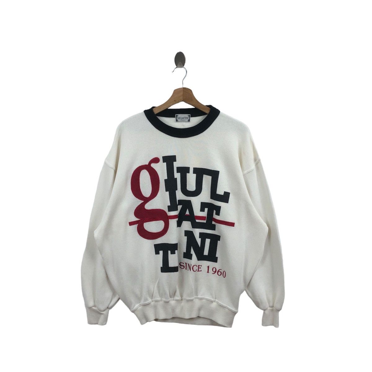 Pick!! Vtg GIULIATTINI ITALIAN DESIGNER Big Logo Embroidery