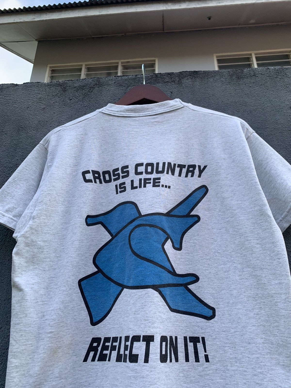 Vintage Vintage 1997 HUDSON BOOSTER CROSS COUNTRY Marathon T shirt Size US L / EU 52-54 / 3 - 6 Thumbnail