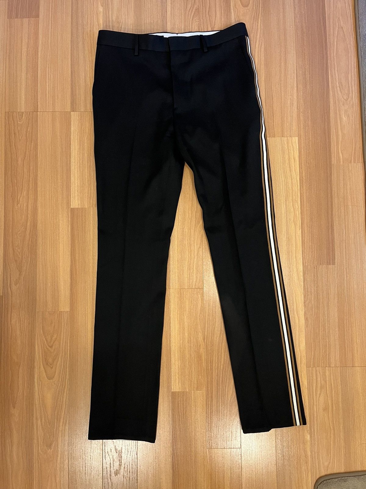 Calvin Klein 205W39NYC Calvin Klein 205W39NYC Gold Stripe Trousers Size US 34 / EU 50 - 1 Thumbnail