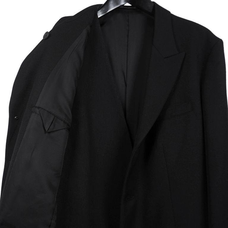 Yohji Yamamoto Yohji Yamamoto Pour Homme - Hidden Right Double layered JKT Size US XL / EU 56 / 4 - 6 Thumbnail