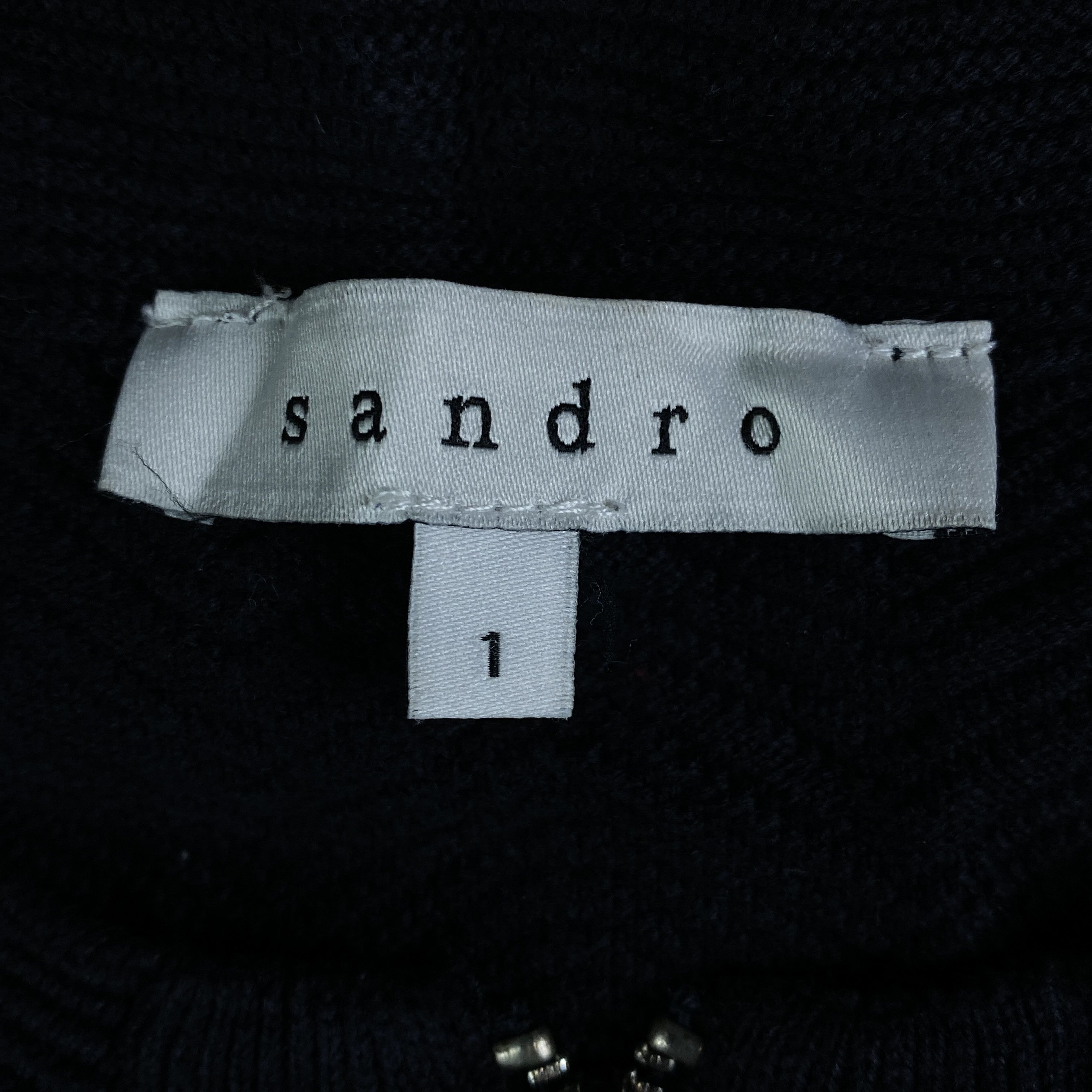 Sandro Womens Bomber Sandro Full Zip Size 1/S Size S / US 4 / IT 40 - 4 Thumbnail