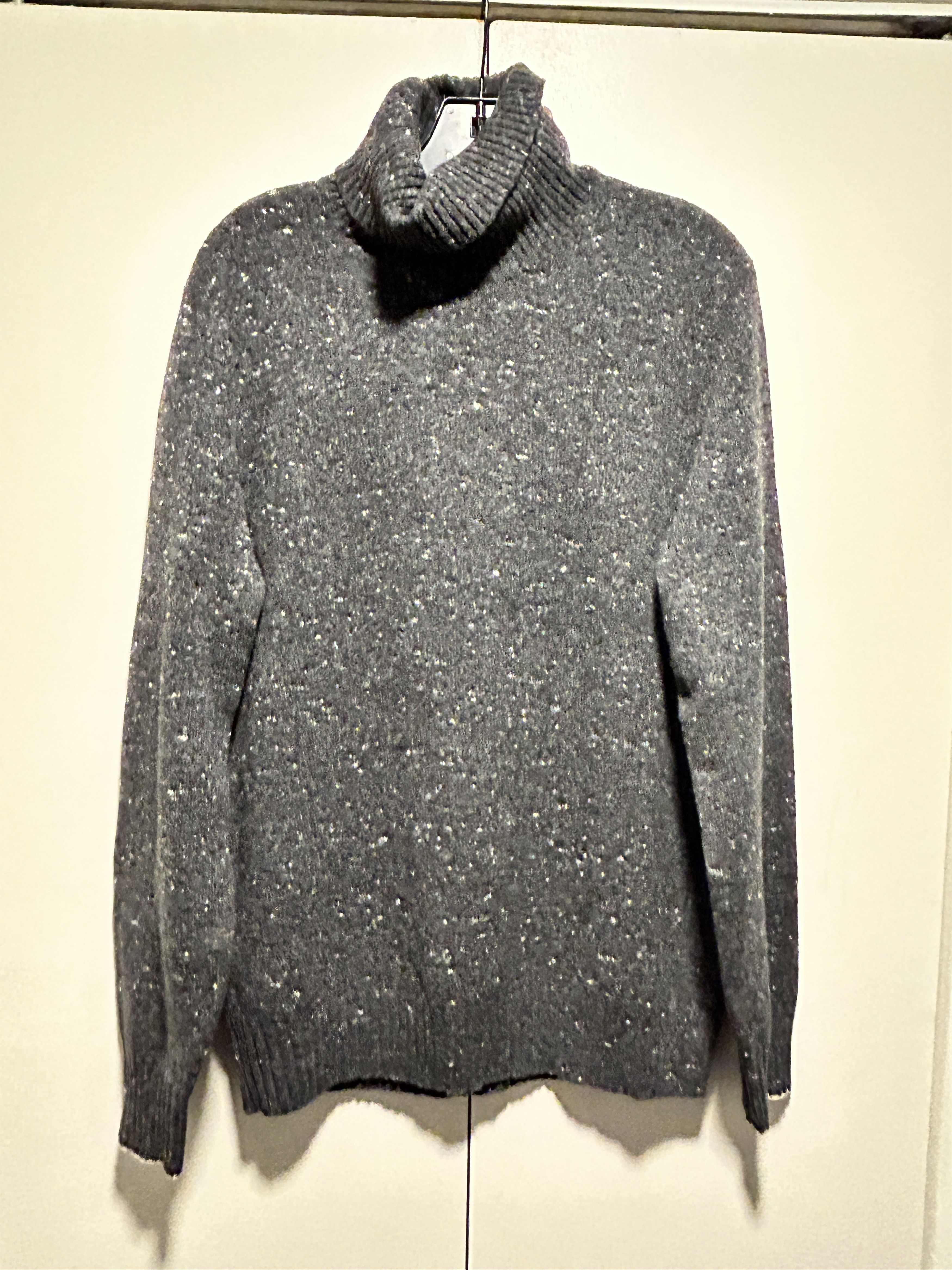 Brunello Cucinelli $4990 Mélange Speckled Virgin Wool Cashmere Rollneck Sweater Size US M / EU 48-50 / 2 - 1 Thumbnail