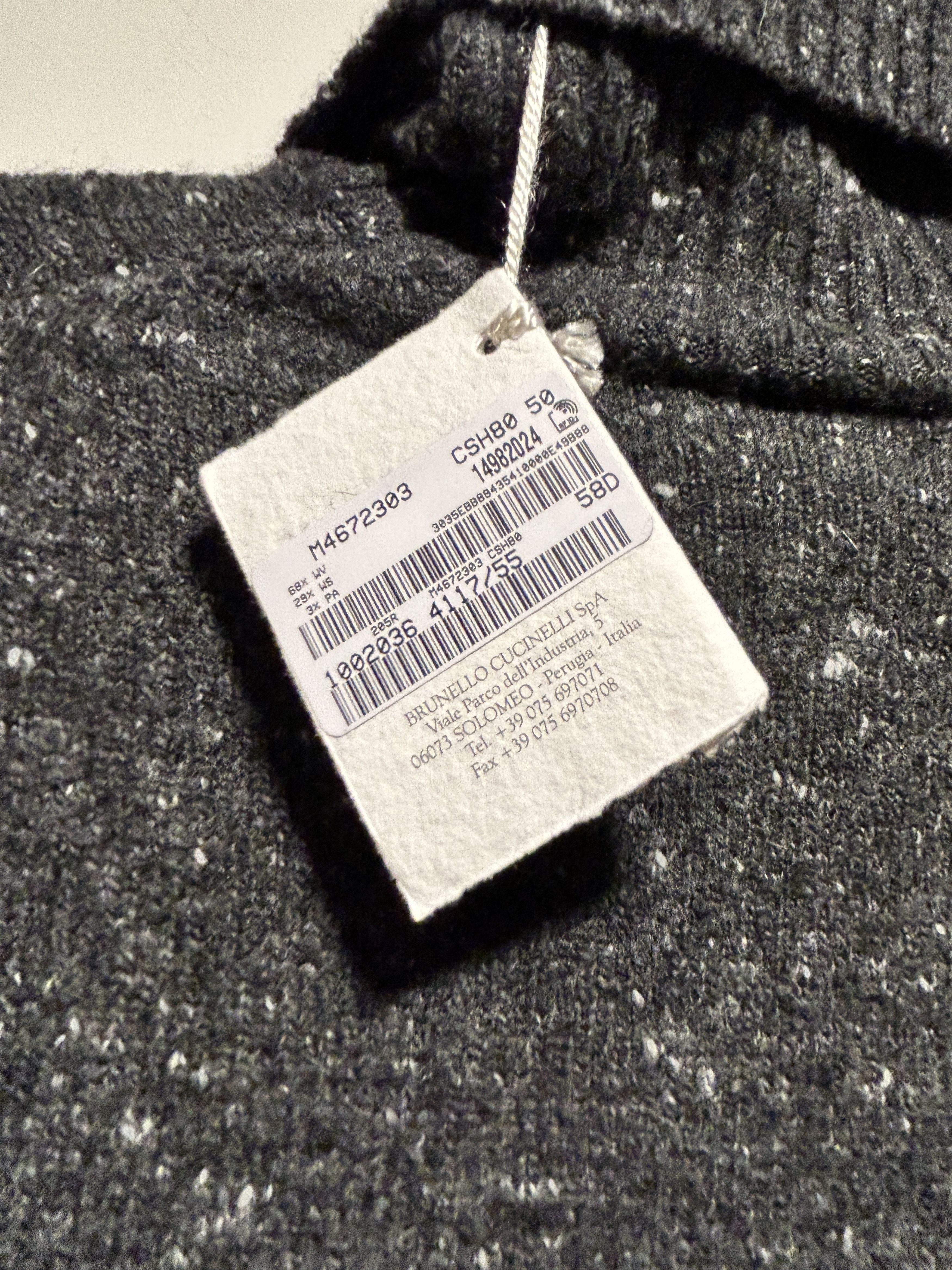 Brunello Cucinelli $4990 Mélange Speckled Virgin Wool Cashmere Rollneck Sweater Size US M / EU 48-50 / 2 - 6 Thumbnail