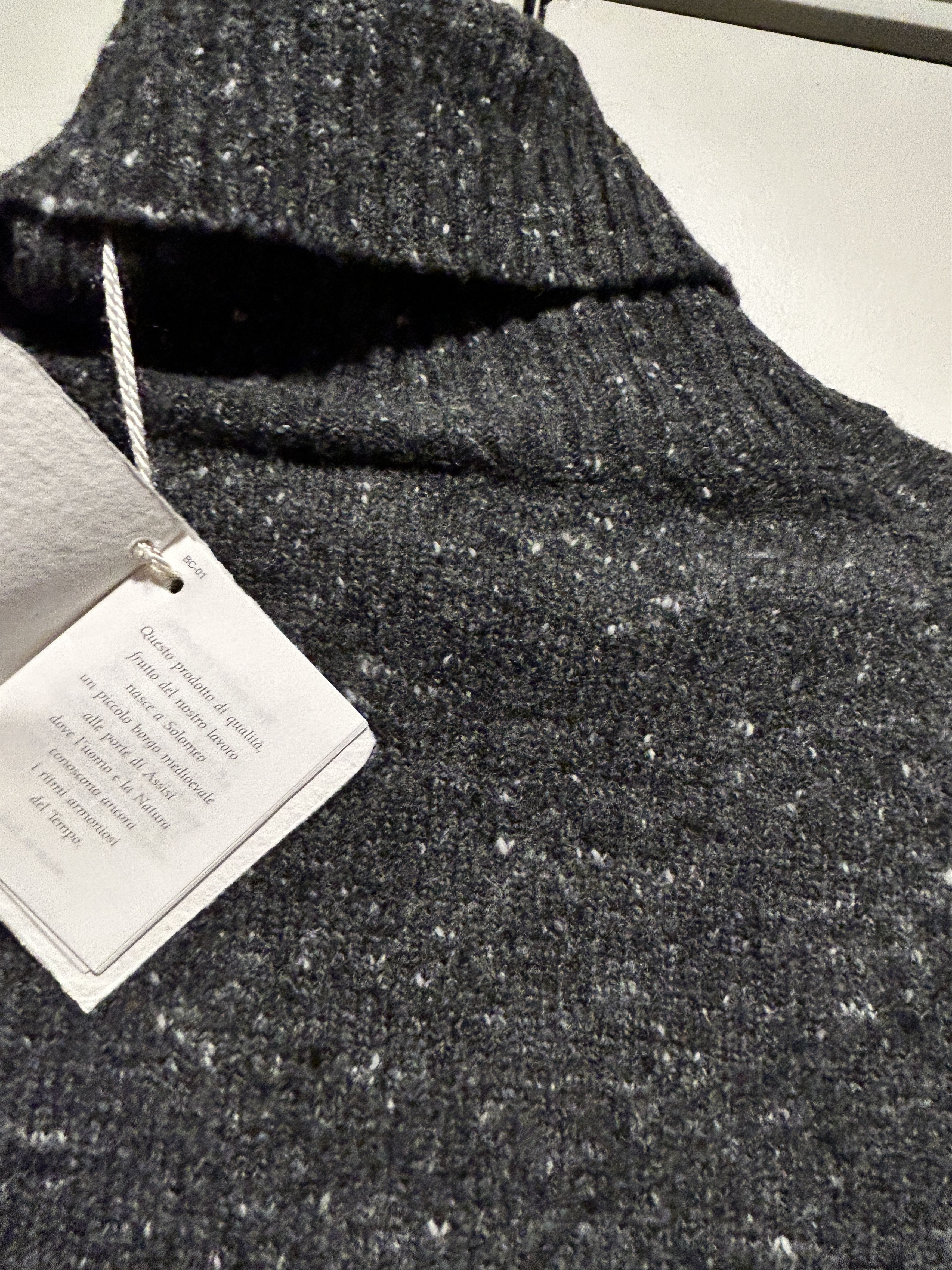 Brunello Cucinelli $4990 Mélange Speckled Virgin Wool Cashmere Rollneck Sweater Size US M / EU 48-50 / 2 - 7 Thumbnail