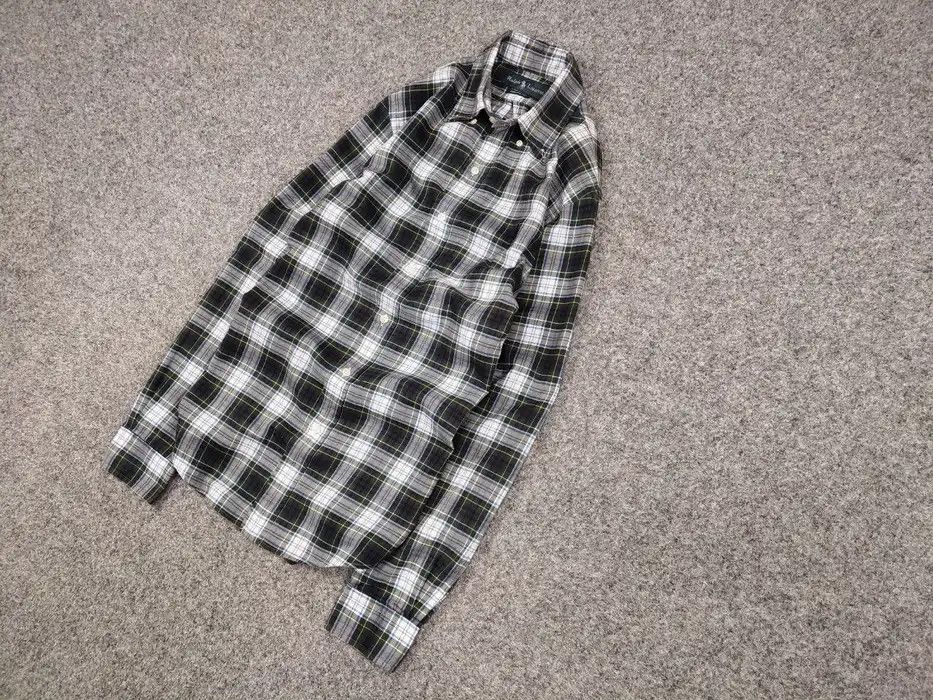 Polo Ralph Lauren Vintage 90's Polo Ralph Lauren American plaid Flannel Shirt Size US M / EU 48-50 / 2 - 2 Thumbnail
