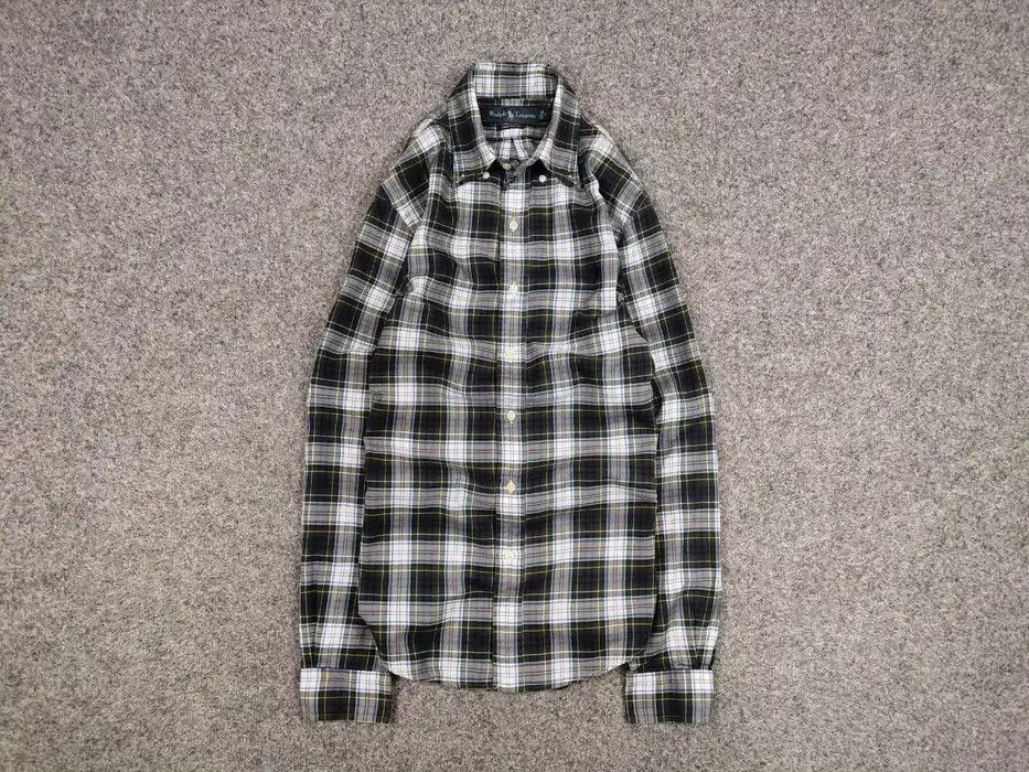 Polo Ralph Lauren Vintage 90's Polo Ralph Lauren American plaid Flannel Shirt Size US M / EU 48-50 / 2 - 1 Thumbnail