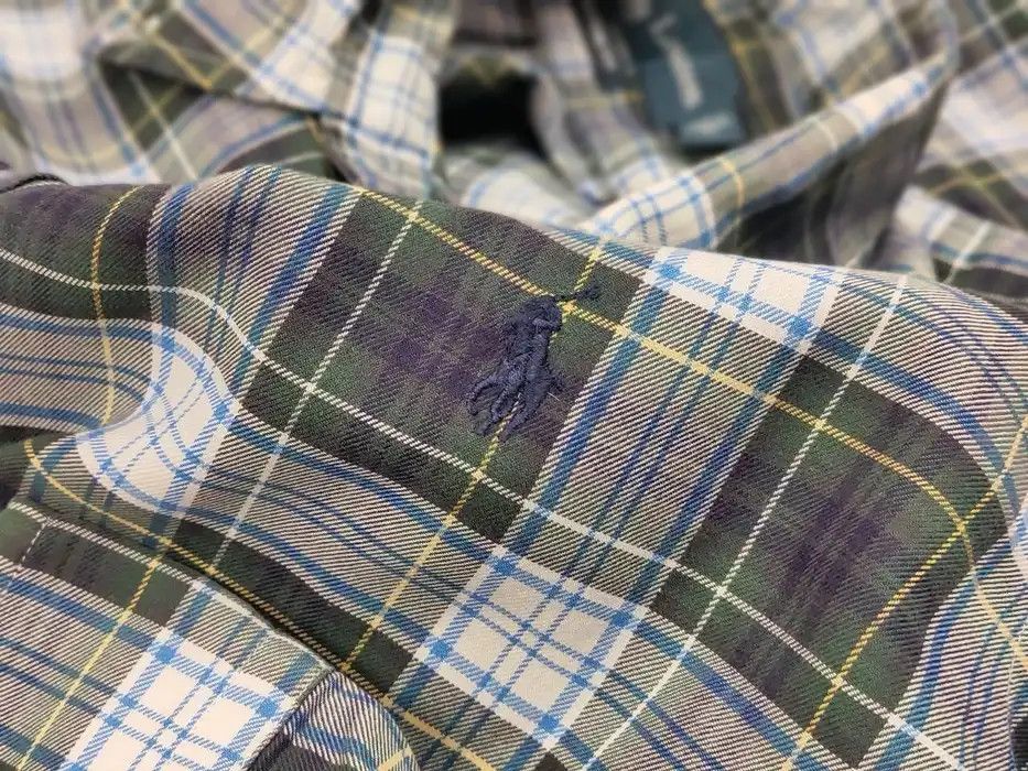 Polo Ralph Lauren Vintage 90's Polo Ralph Lauren American plaid Flannel Shirt Size US M / EU 48-50 / 2 - 8 Thumbnail