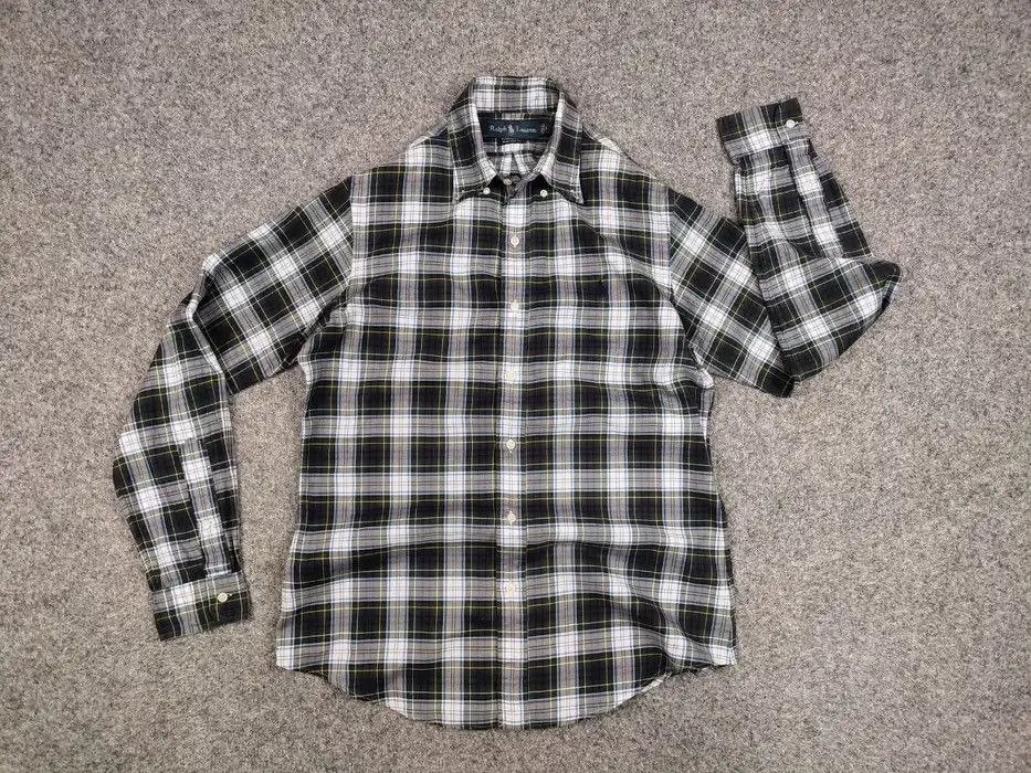 Polo Ralph Lauren Vintage 90's Polo Ralph Lauren American plaid Flannel Shirt Size US M / EU 48-50 / 2 - 5 Thumbnail