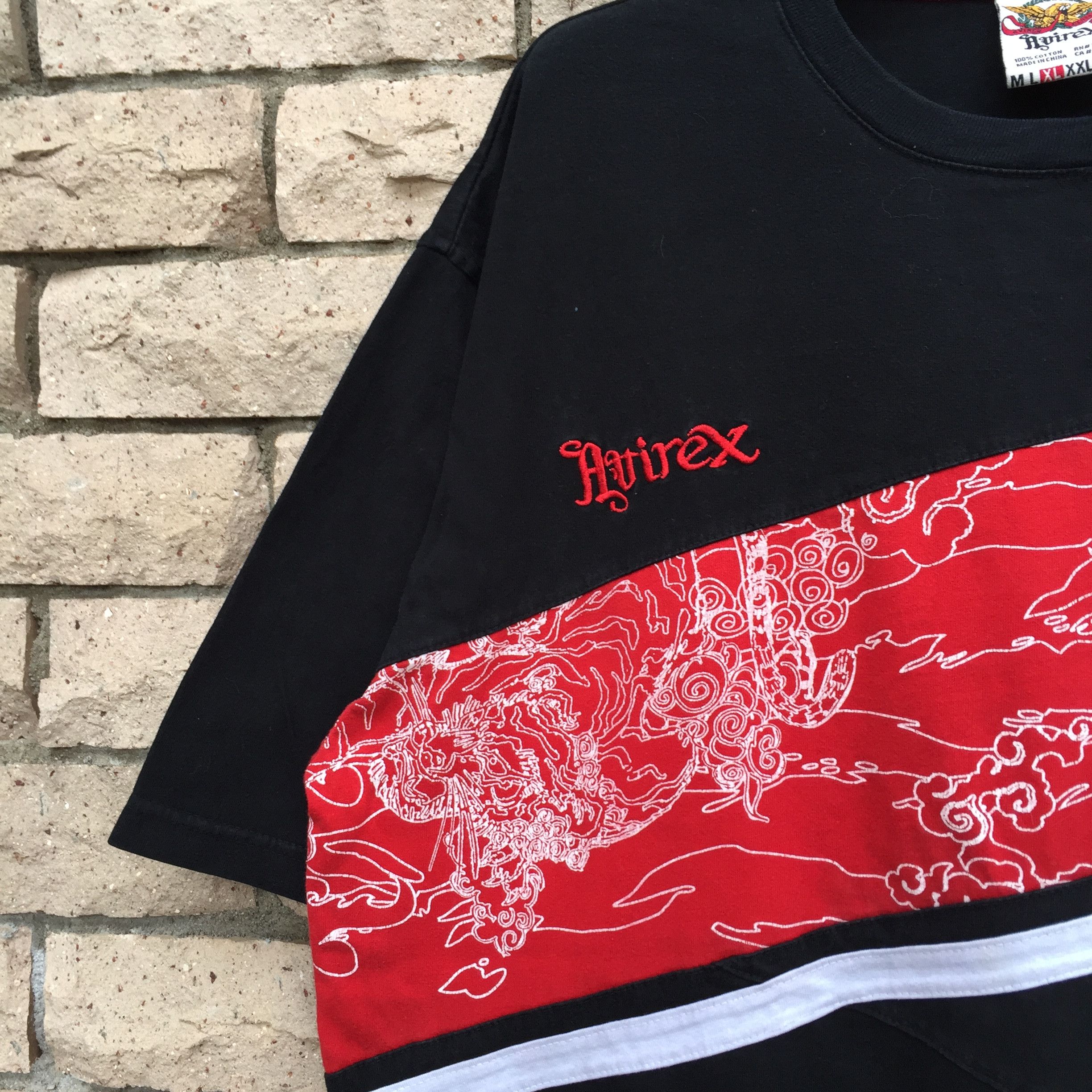 Avirex AVIREX t shirt spell out embroidered logo and design.. Size US XL / EU 56 / 4 - 5 Thumbnail