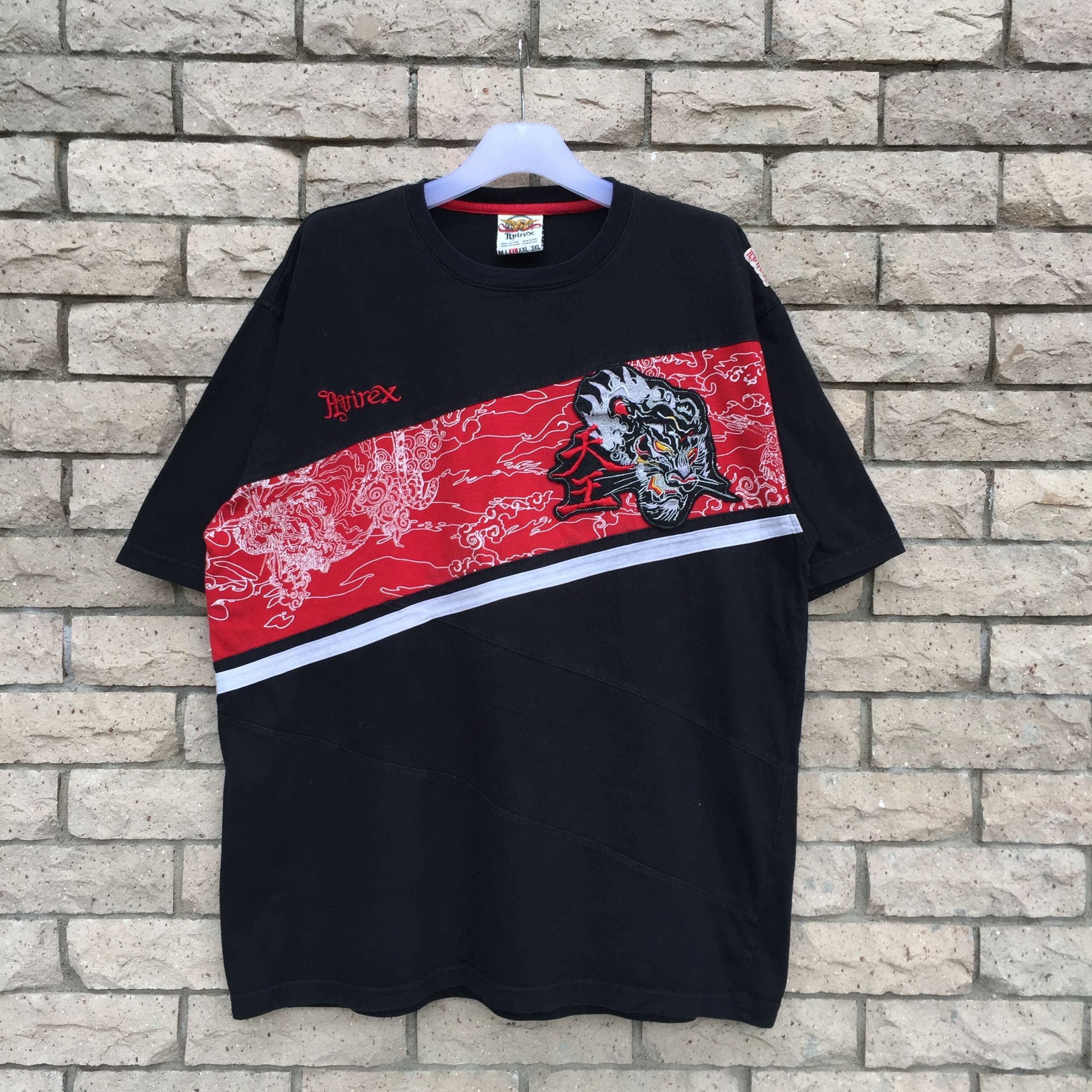 Avirex AVIREX t shirt spell out embroidered logo and design.. Size US XL / EU 56 / 4 - 2 Thumbnail