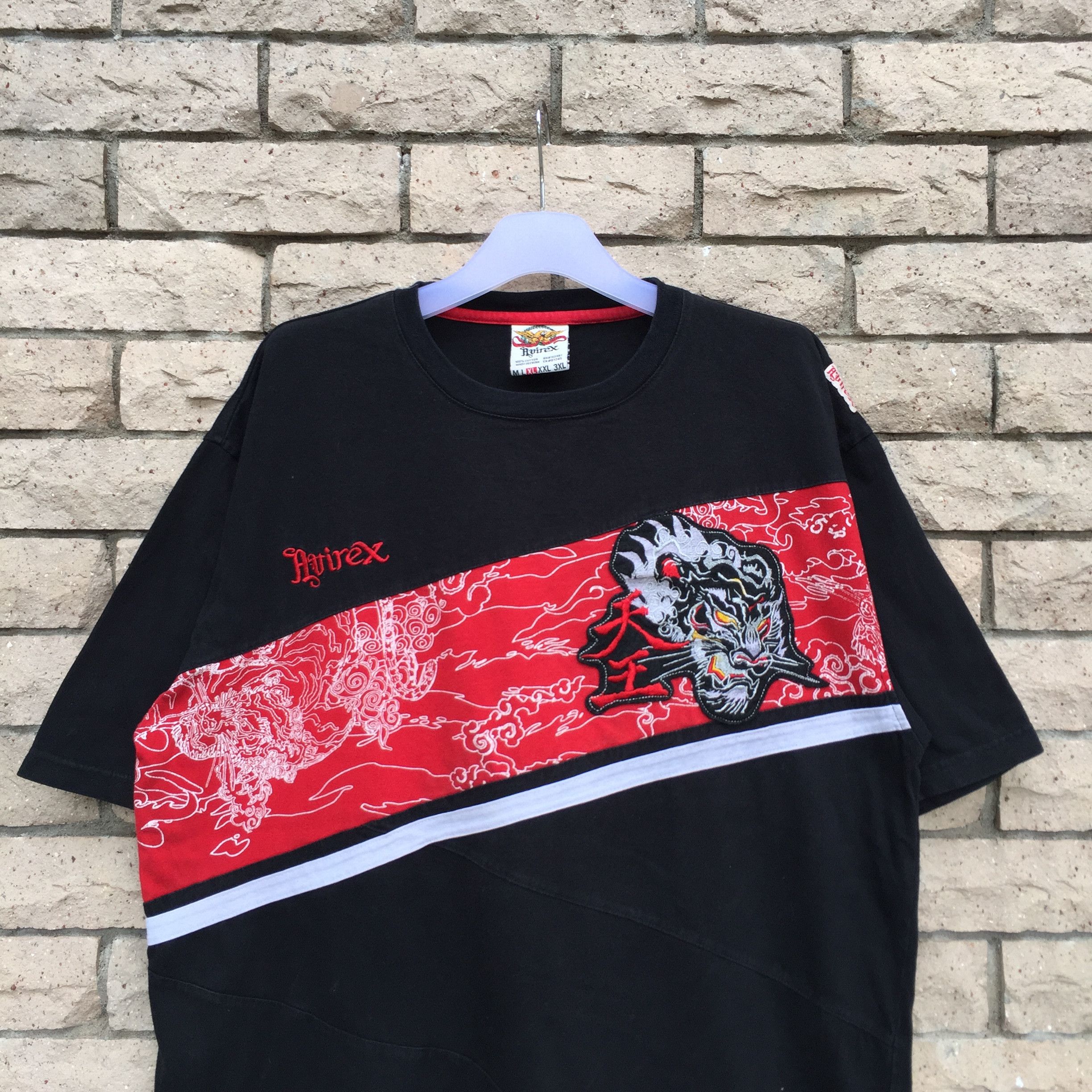 Avirex AVIREX t shirt spell out embroidered logo and design.. Size US XL / EU 56 / 4 - 1 Thumbnail