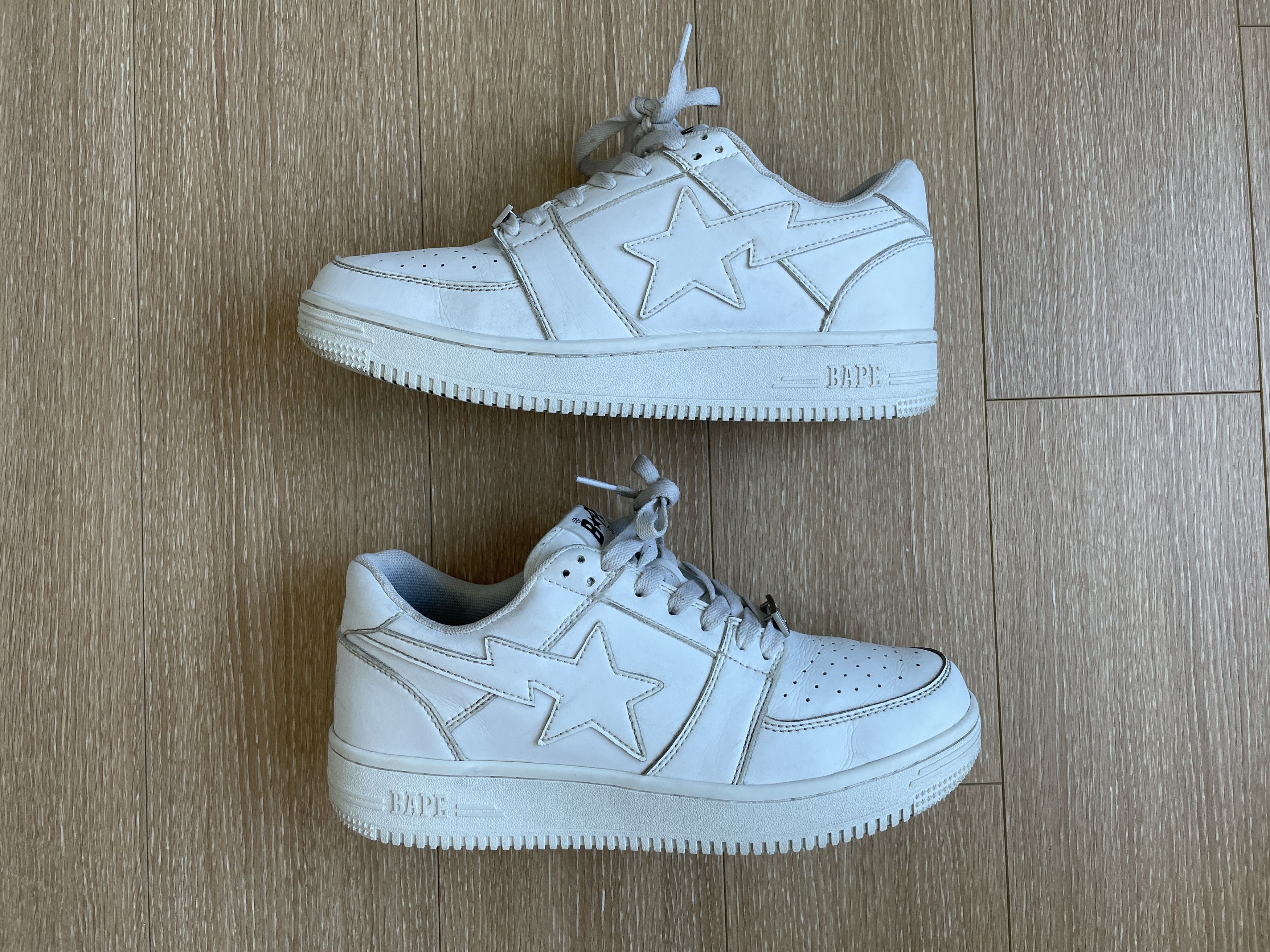 A Bathing Ape Bape Sta Low M2 White Leather