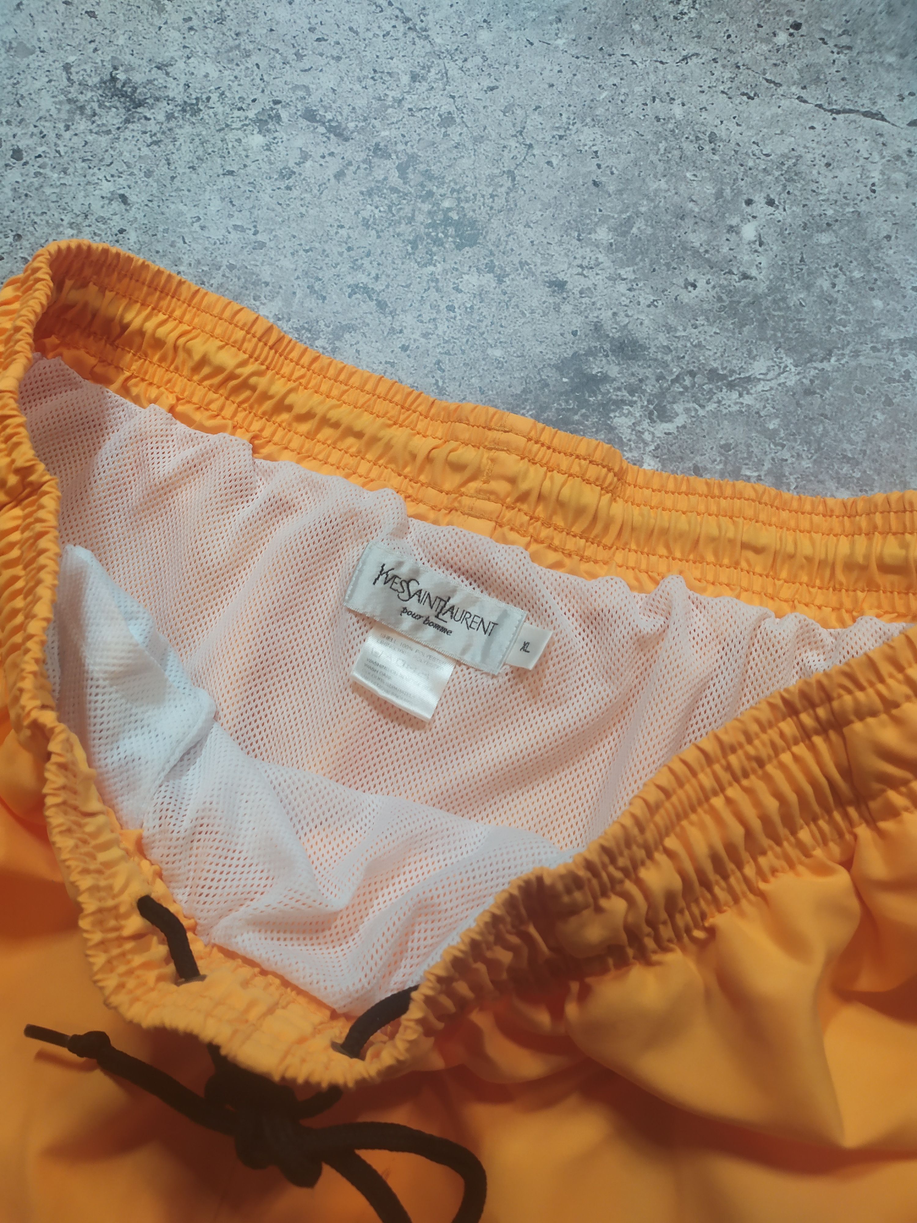 Vintage × Yves Saint Laurent Vintage YSL Yves Saint Laurent big logo blue Shorts 90s Size US 32 / EU 48 - 4 Thumbnail