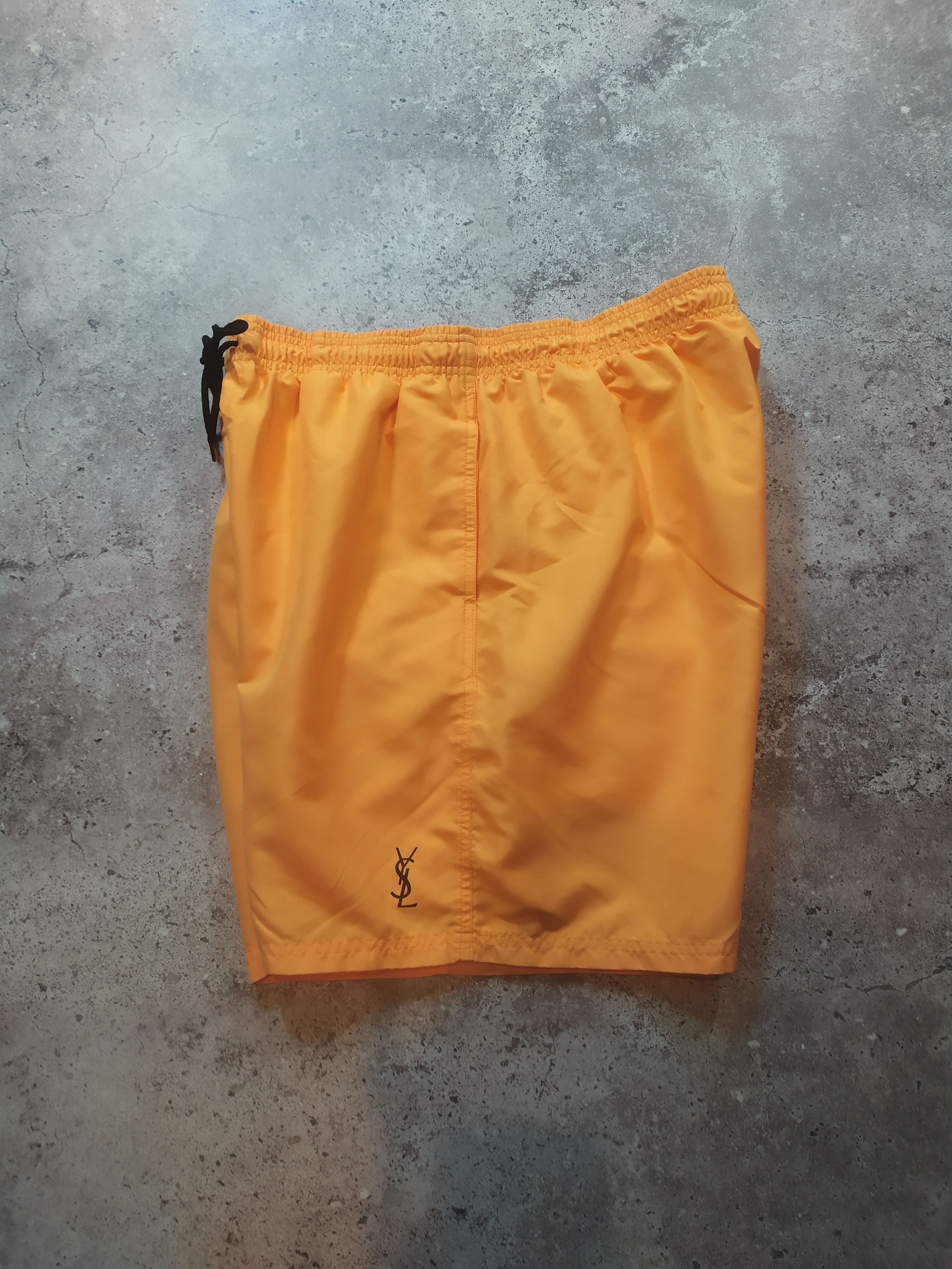Vintage × Yves Saint Laurent Vintage YSL Yves Saint Laurent big logo blue Shorts 90s Size US 32 / EU 48 - 8 Thumbnail