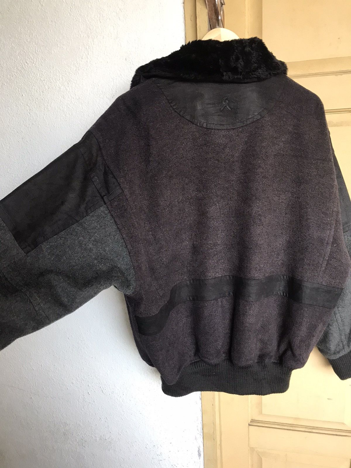 Lancel Vintage 90s Lancel Paris Wool Bomber Jacket Size US L / EU 52-54 / 3 - 17 Thumbnail
