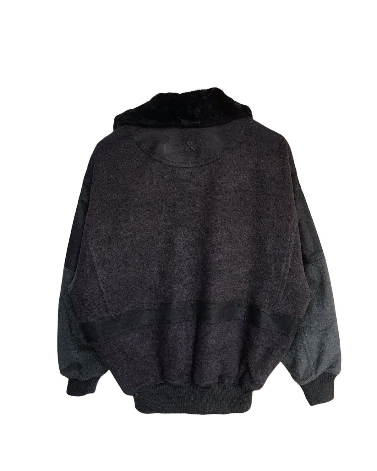 Lancel Vintage 90s Lancel Paris Wool Bomber Jacket Size US L / EU 52-54 / 3 - 2 Thumbnail