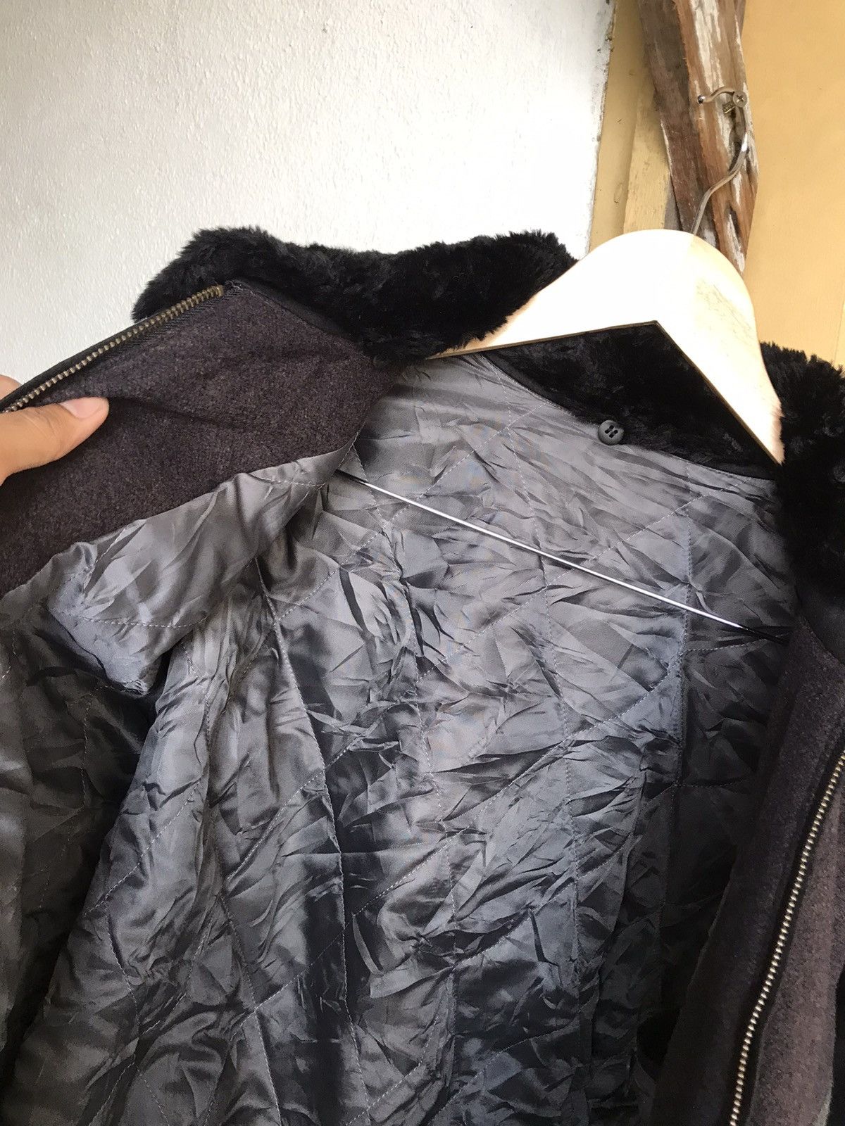 Lancel Vintage 90s Lancel Paris Wool Bomber Jacket Size US L / EU 52-54 / 3 - 16 Thumbnail