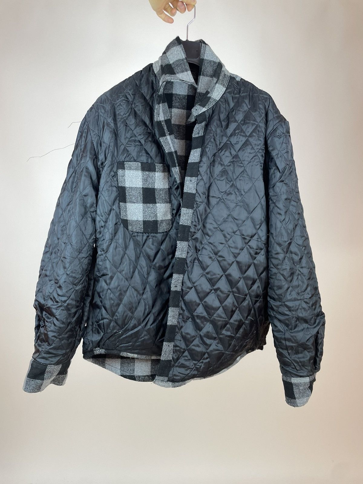 JACHS NY JACHS Flannel shirt Long sleeve Black/Gray Mens size XL Size US XL / EU 56 / 4 - 10 Thumbnail