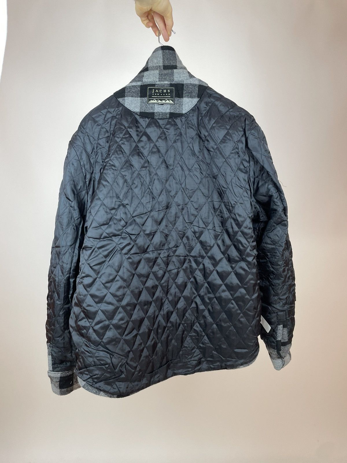 JACHS NY JACHS Flannel shirt Long sleeve Black/Gray Mens size XL Size US XL / EU 56 / 4 - 9 Thumbnail