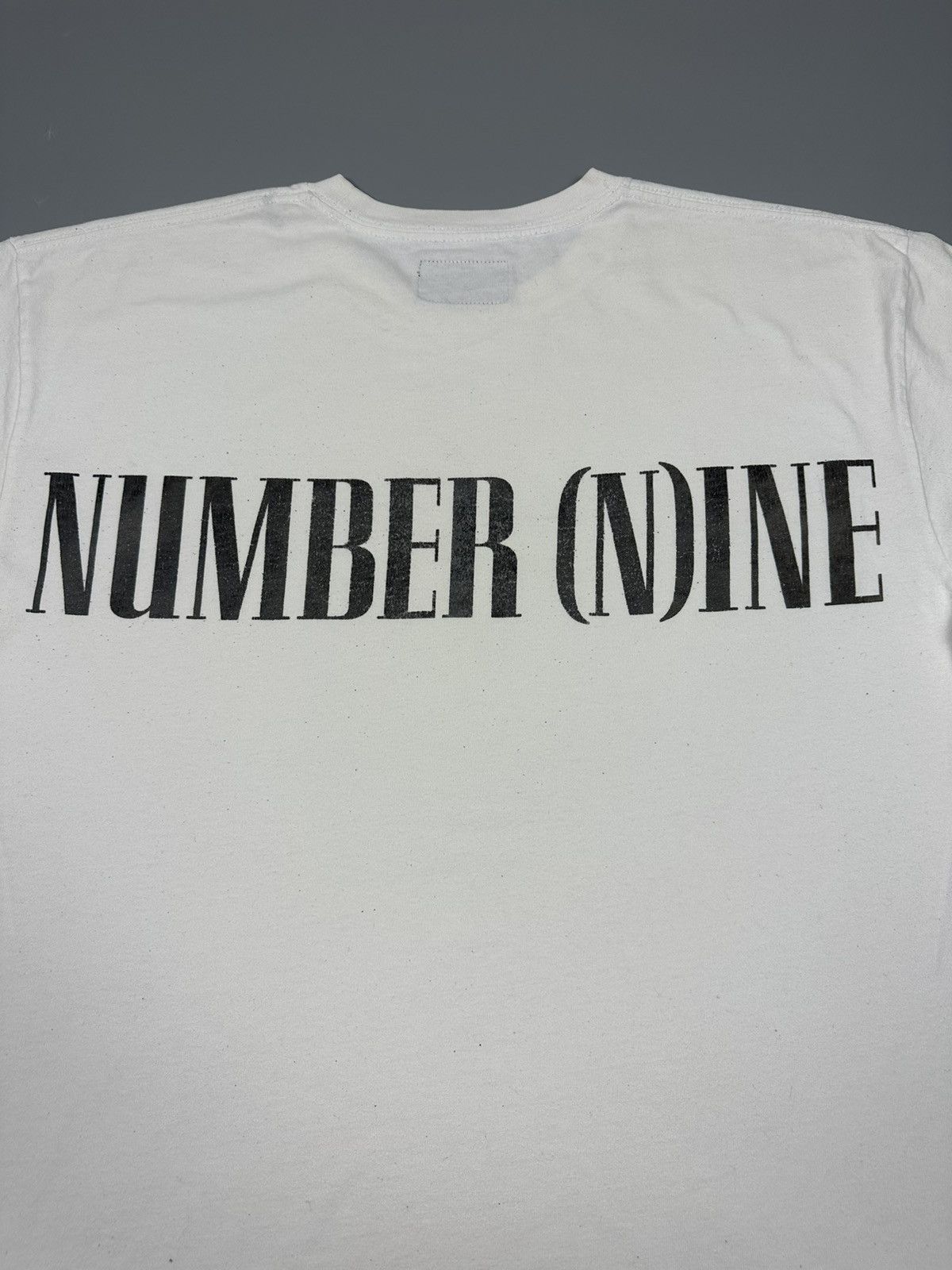 Japanese Brand × Number (N)ine NUMBER NINE SPELL OUT TEE Size US XL / EU 56 / 4 - 3 Thumbnail