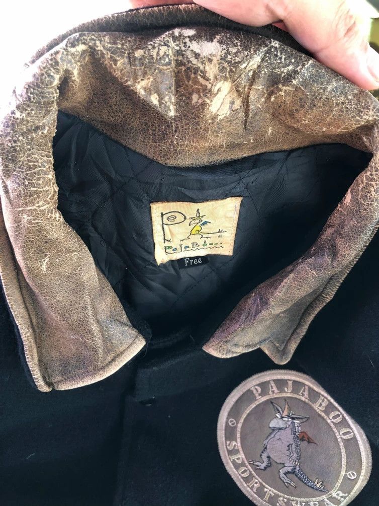 Japanese Brand RARE🔥VINTAGE 80’S PAJABOO DRAGON WOOL/LEATHER VARSITY Size US L / EU 52-54 / 3 - 12 Thumbnail
