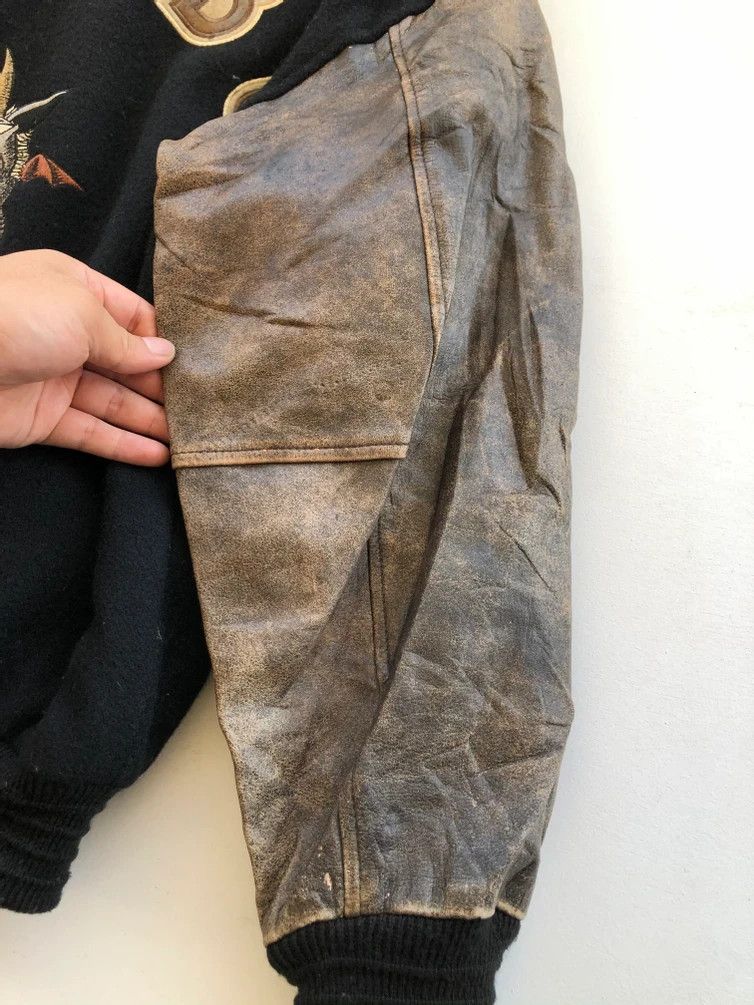 Japanese Brand RARE🔥VINTAGE 80’S PAJABOO DRAGON WOOL/LEATHER VARSITY Size US L / EU 52-54 / 3 - 6 Thumbnail